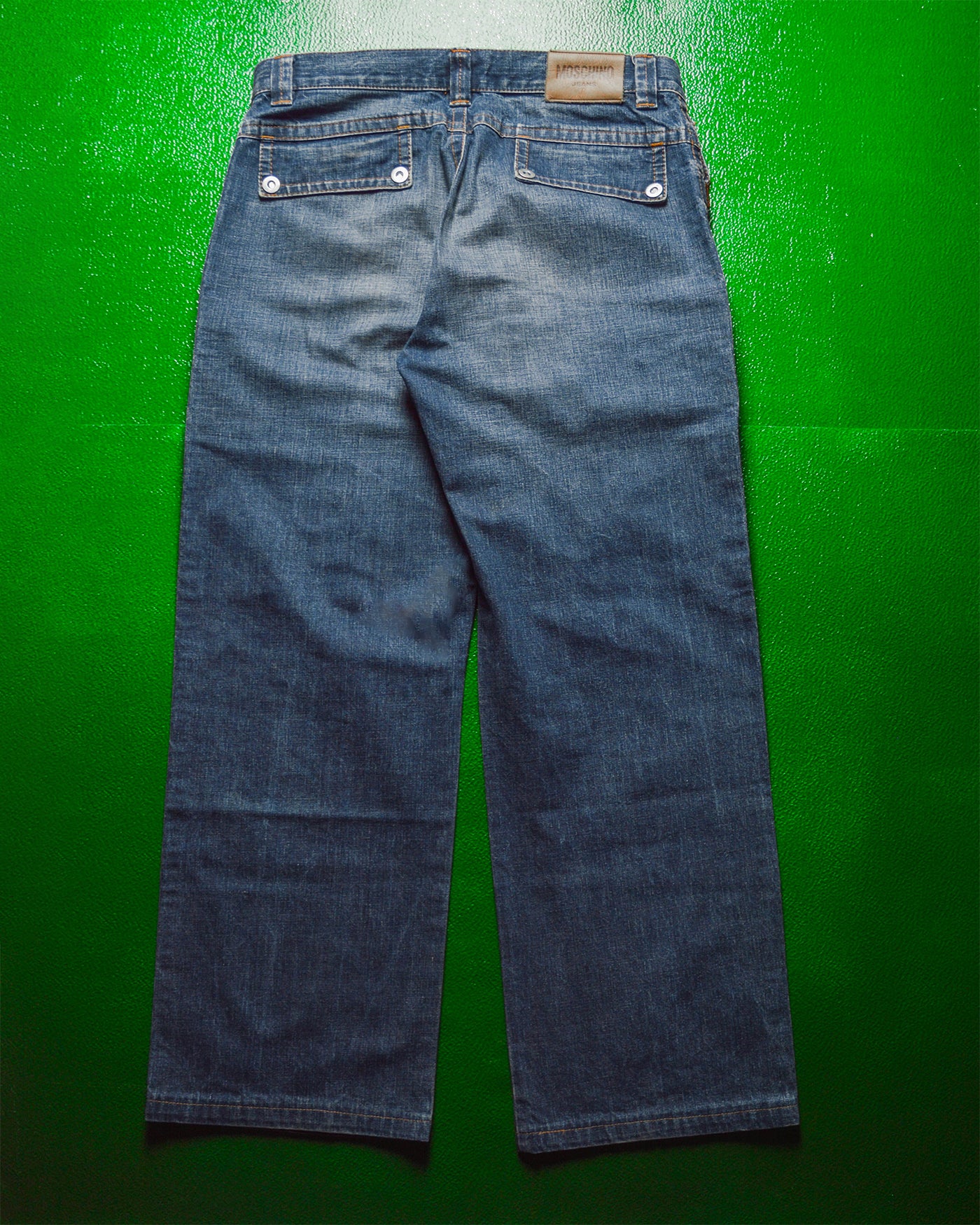Early 2000s Patch Panelled Pocket Jeans (34)