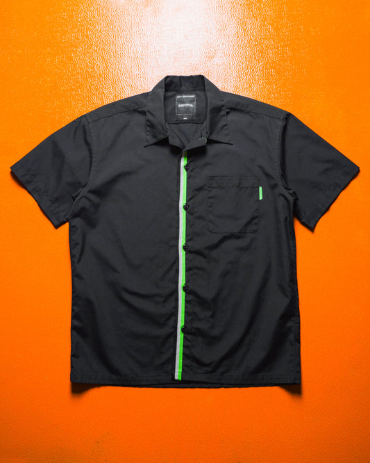 2002 Striped Lapel Detail Shirt  (S~M)