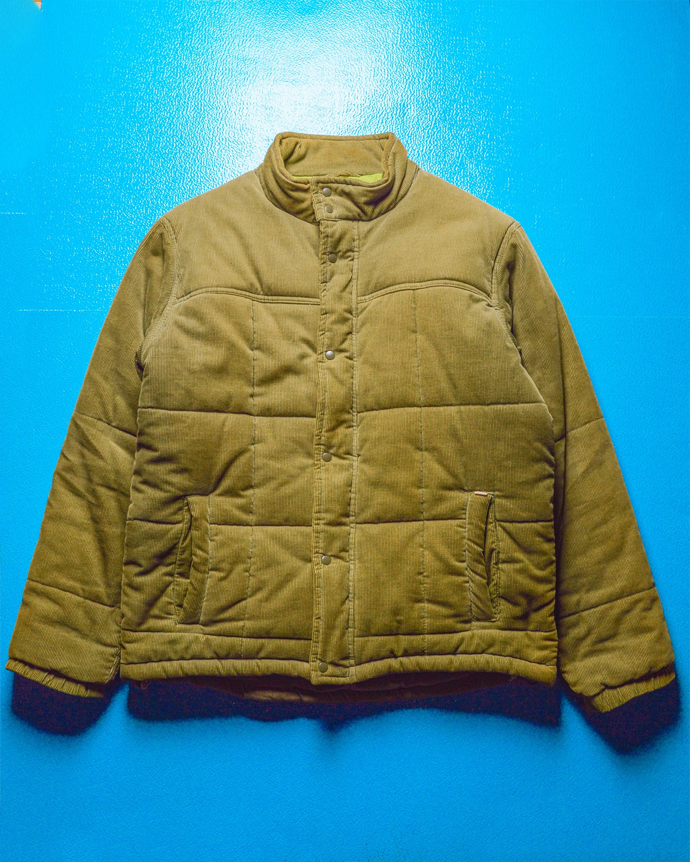 Brown Corduroy Puffer Jacket (M)