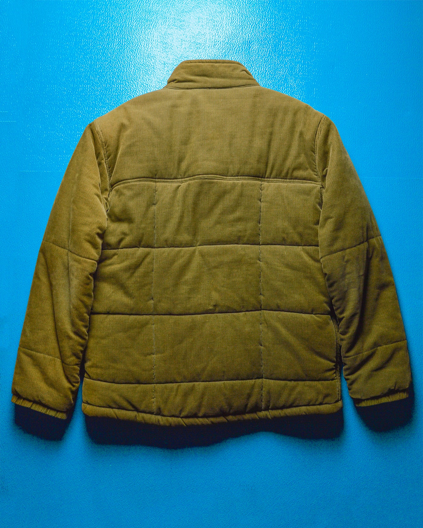 Brown Corduroy Puffer Jacket (M)
