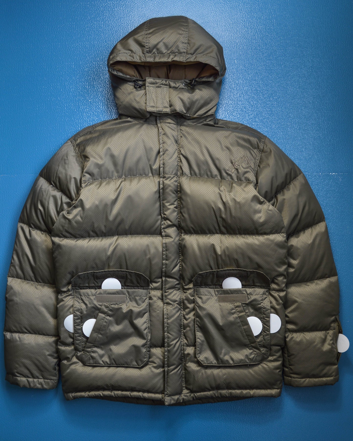 Stussy Ripstop Multi-compartment Tactical Puffer Jacket (M & L)