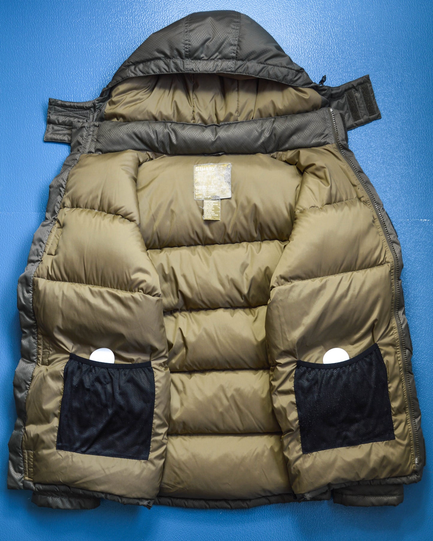 Stussy Ripstop Multi-compartment Tactical Puffer Jacket (M & L)