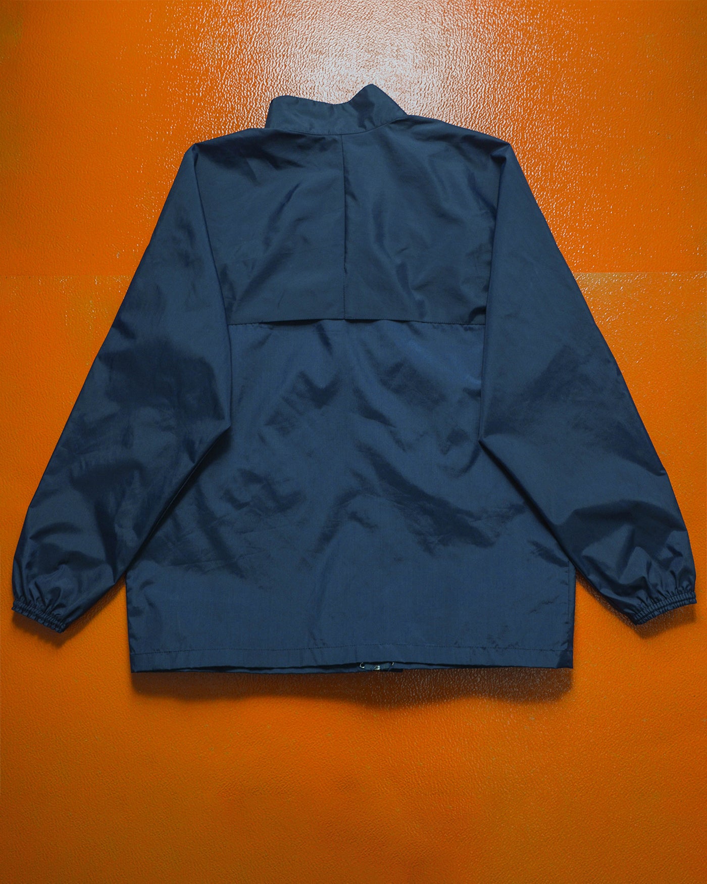 80s Navy Gusseted Dual Zip Jacket (M)