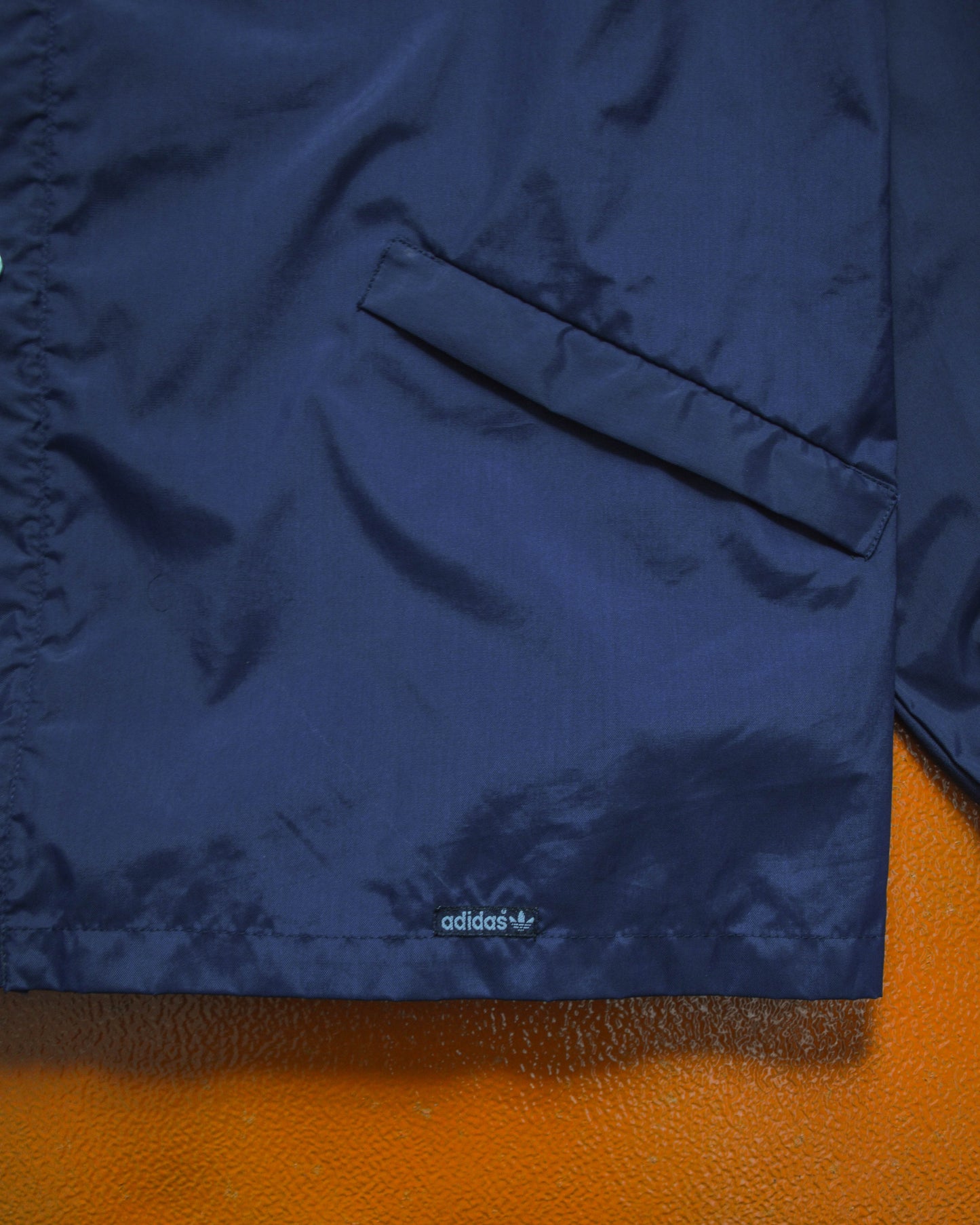 80s Navy Gusseted Dual Zip Jacket (M)