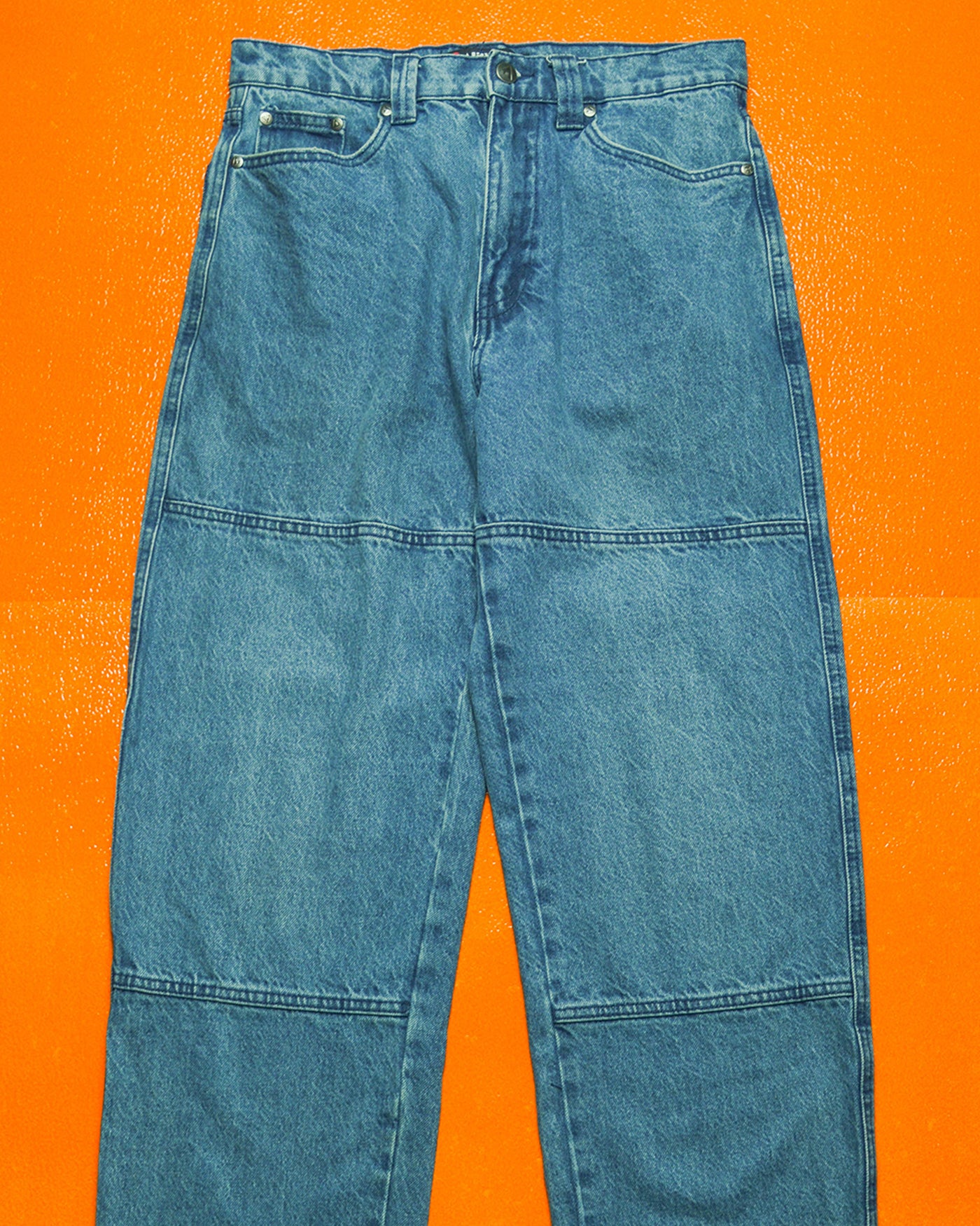 Medium Wash Knee Panelled Jeans (30)