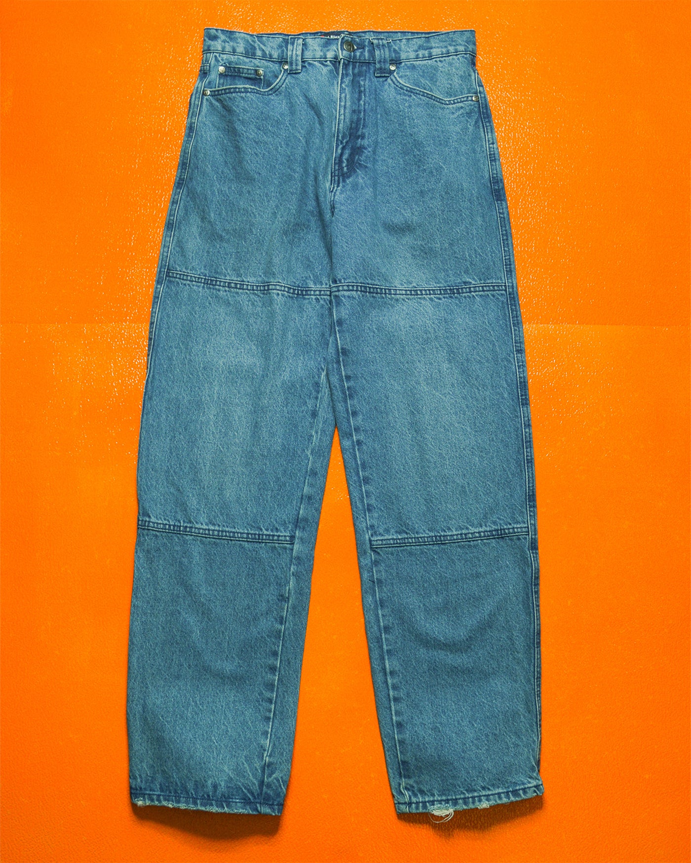 Medium Wash Knee Panelled Jeans (30)