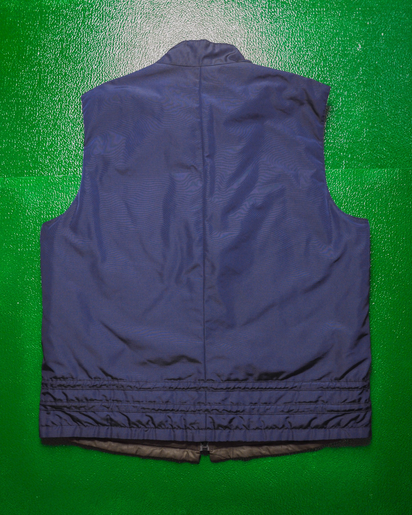 Reversible Navy Olive Brown Vest (M)