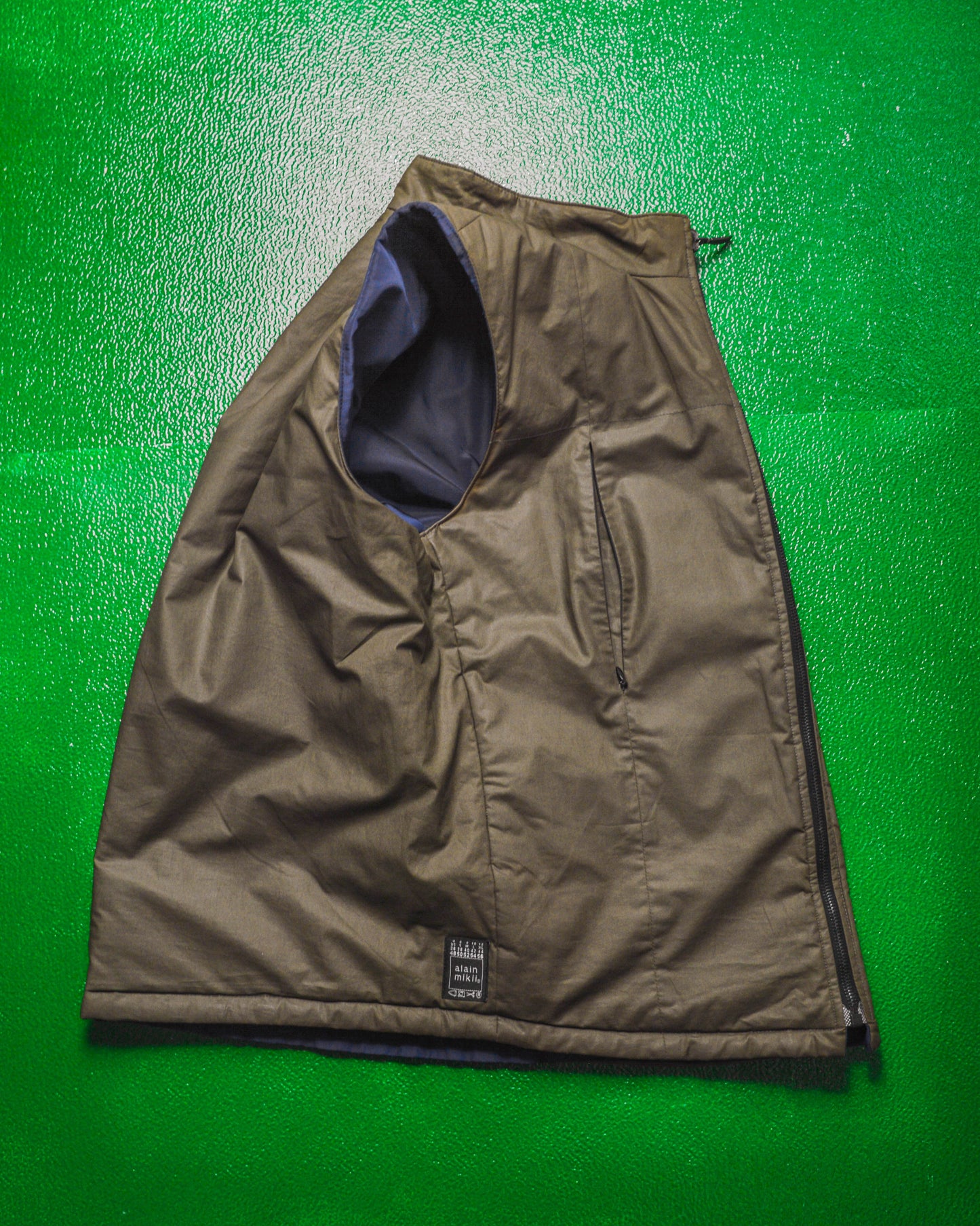 Reversible Navy Olive Brown Vest (M)