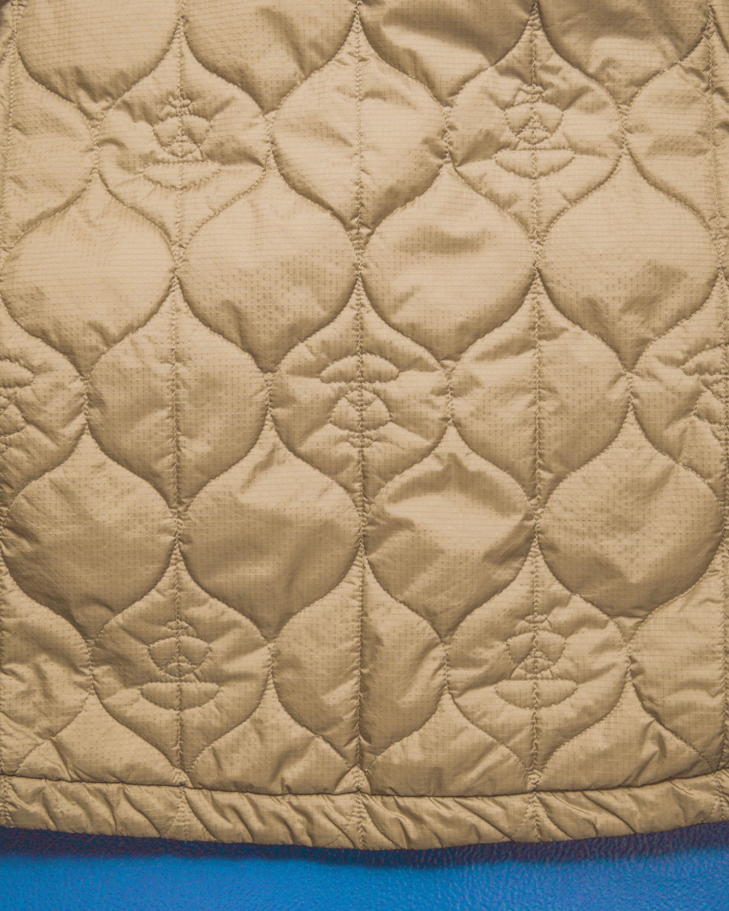 Gore Windstopper Reversible Onion Quilted Liner Military Liner Style Brown Beige Jacket (M~L)