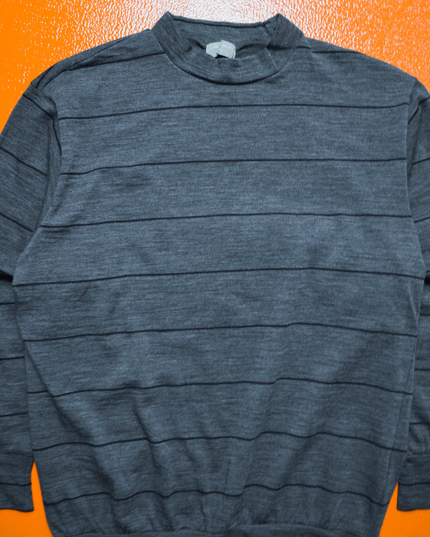 1993 Mockneck Light Striped Top (~M~)