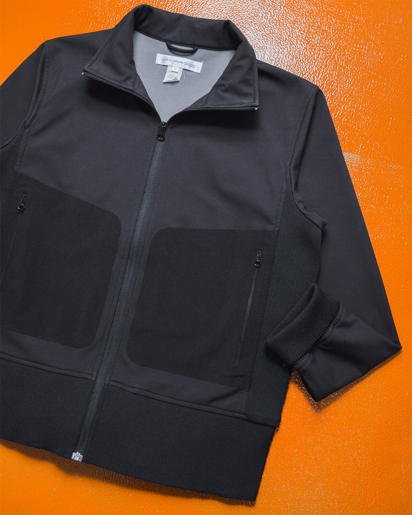 Laser Cut Patch Pocket Ribbed Panel Jacket (M)