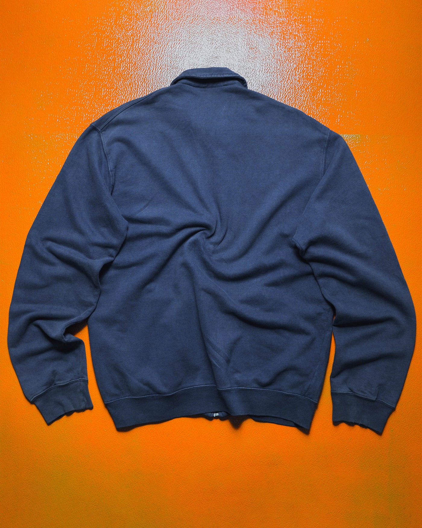 Washed Navy Zip Up Track Top (M)