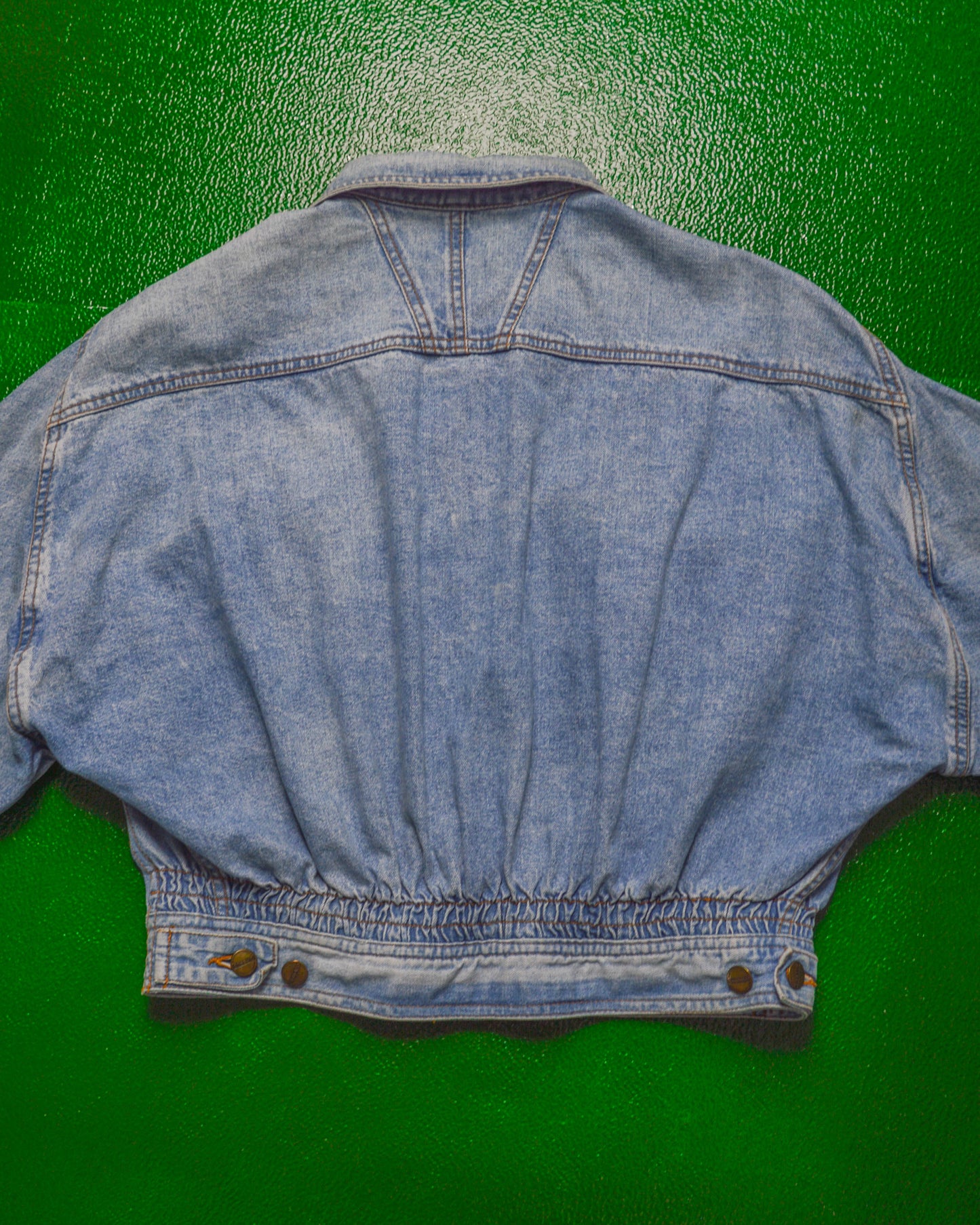 90s Cropped Balloon Denim Jacket (~S~)