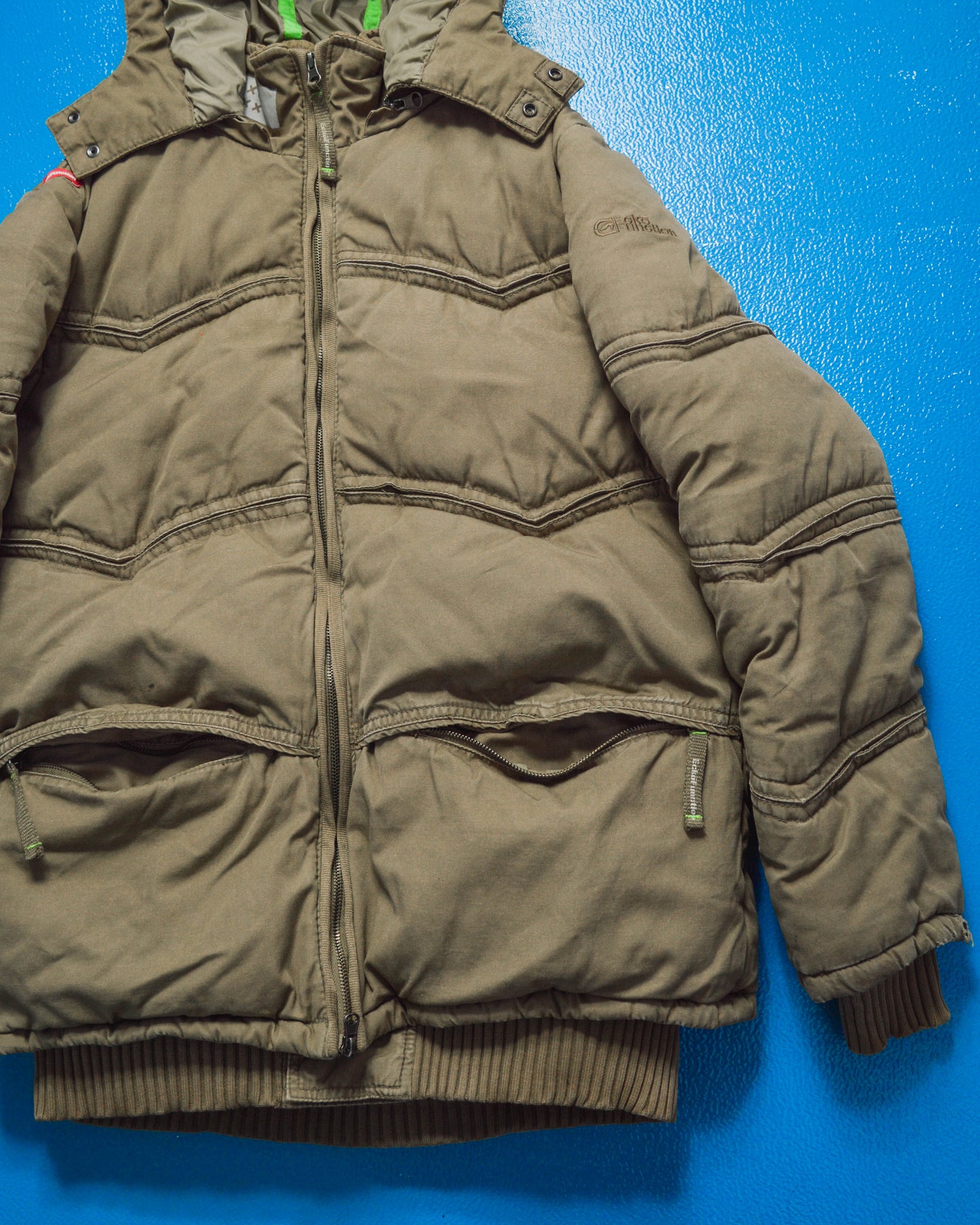 Function Tectonic Style Panelled Puffer Jacket (M)