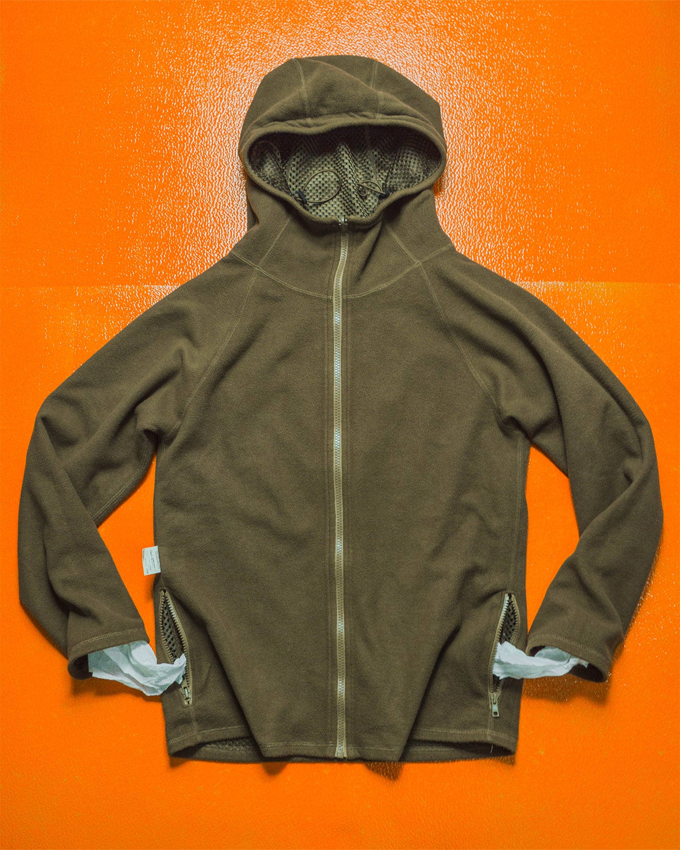 Autumn 1999 Mesh Skin Layer Fleece Olive Zip Up (S~M)