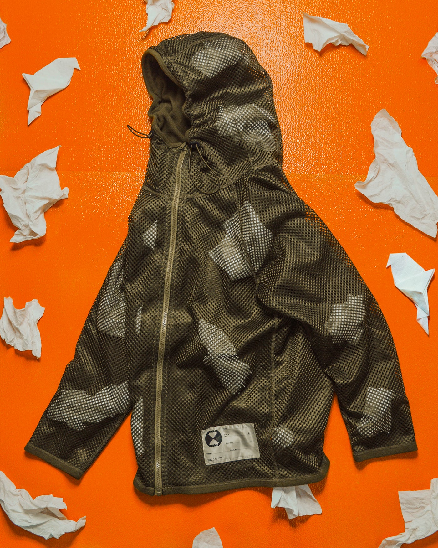Autumn 1999 Mesh Skin Layer Fleece Olive Zip Up (S~M)