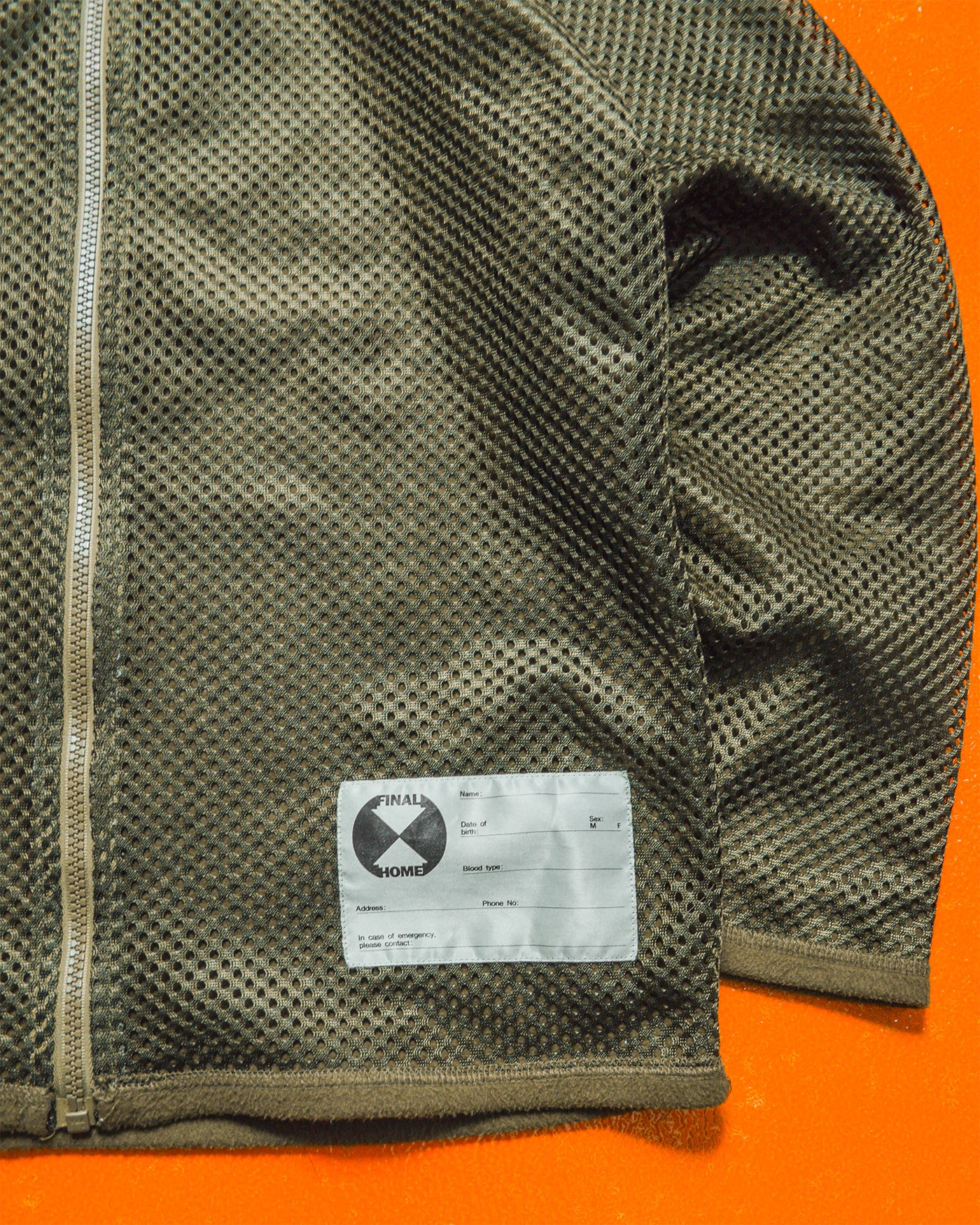 Autumn 1999 Mesh Skin Layer Fleece Olive Zip Up (S~M)