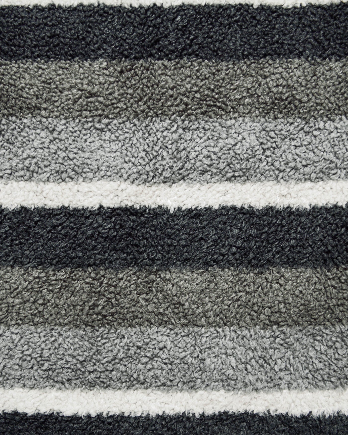 2003 Greyscale Fleece Striped Jumper (M)