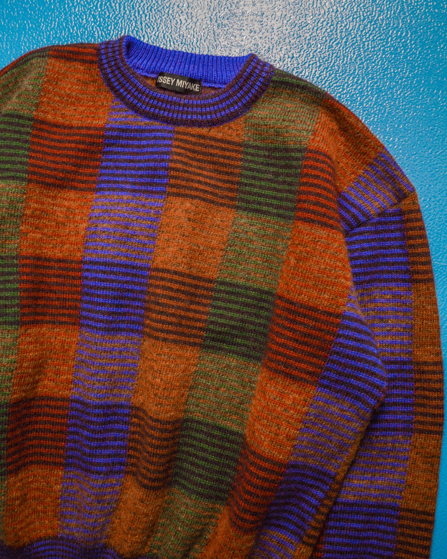 Multi-Tone Plaid Knit Jumper (M)