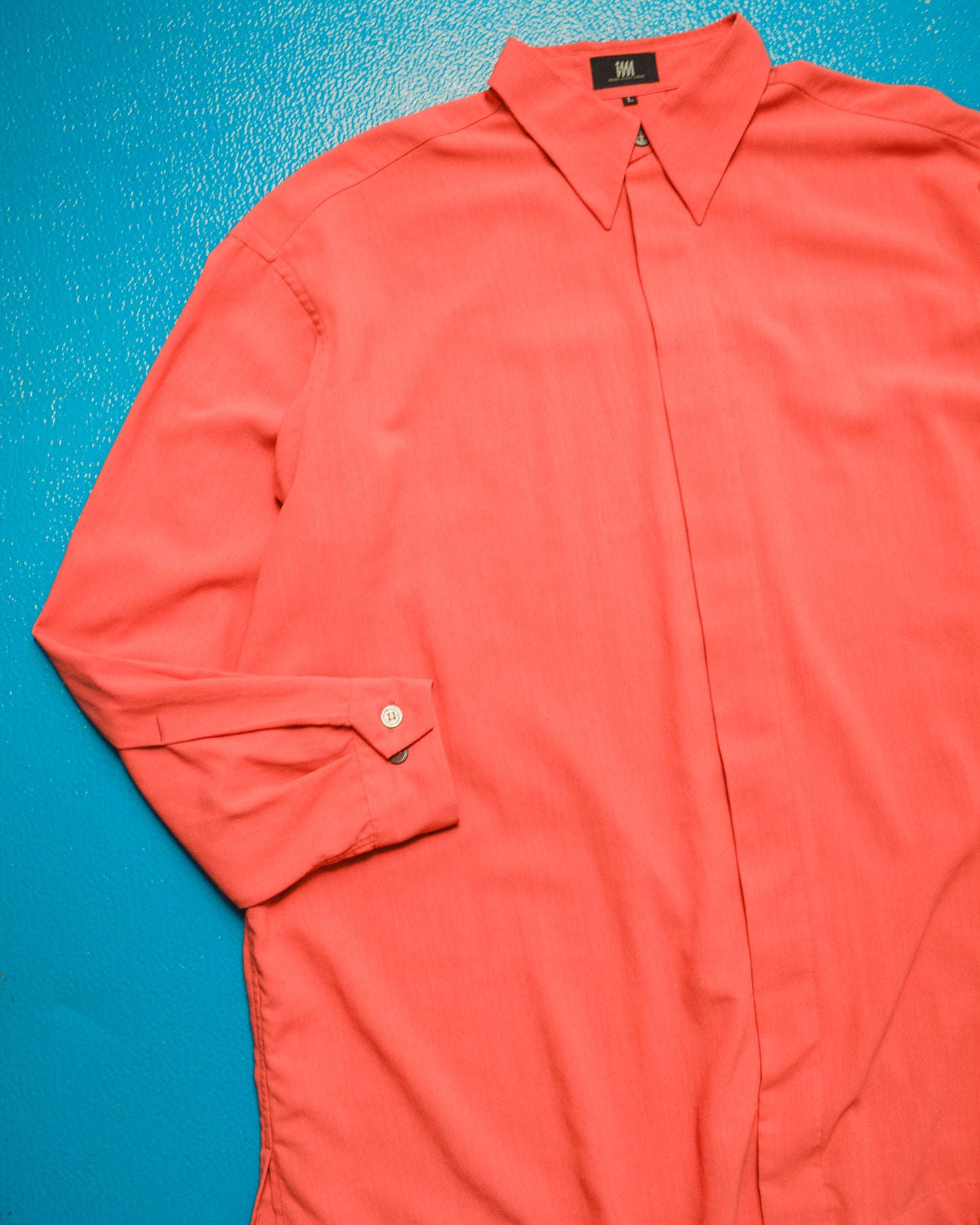 Design Studio 90s Coral Pink Pointed Shirt (L)
