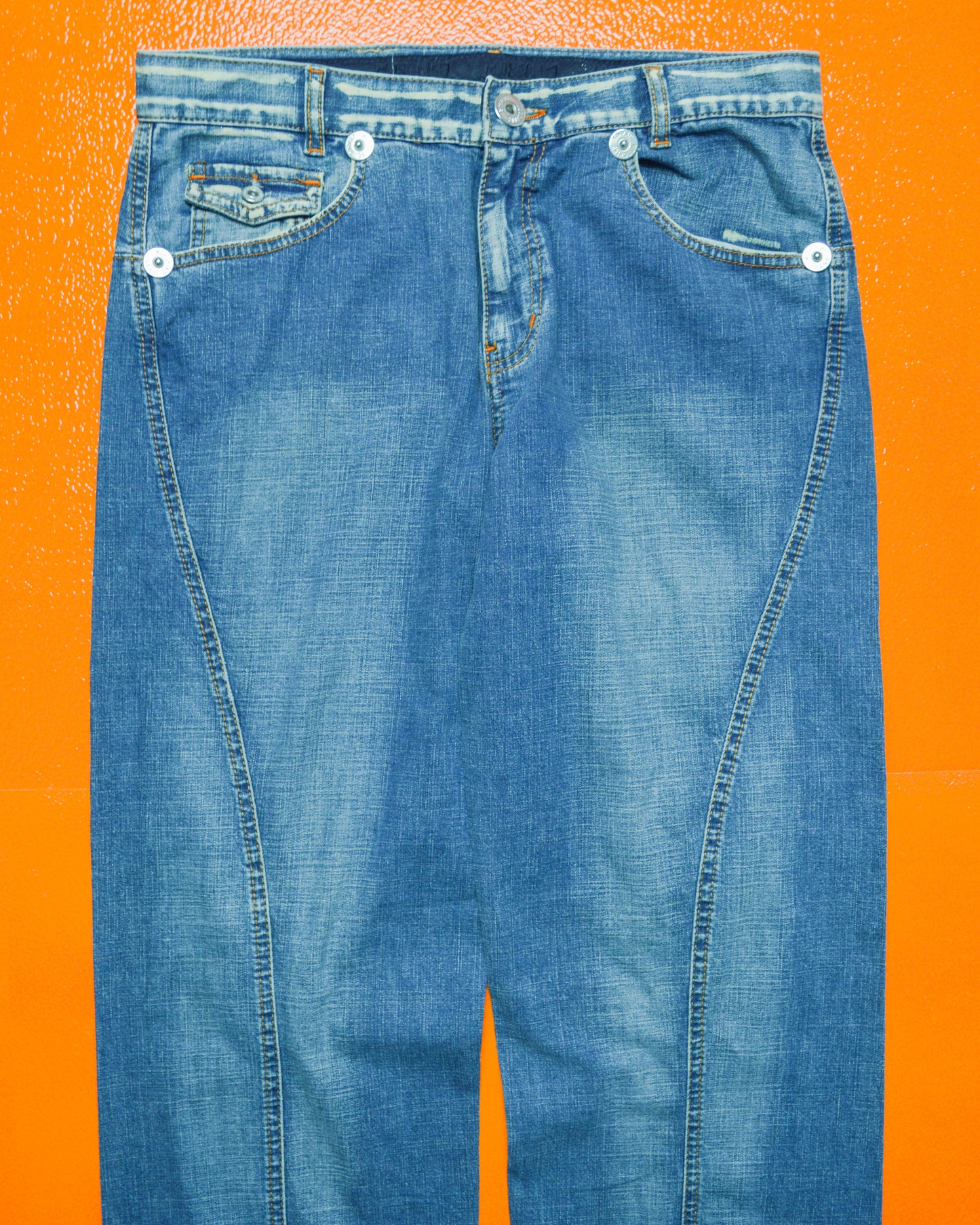 Blue Panelled Denim / Jeans (~32~)