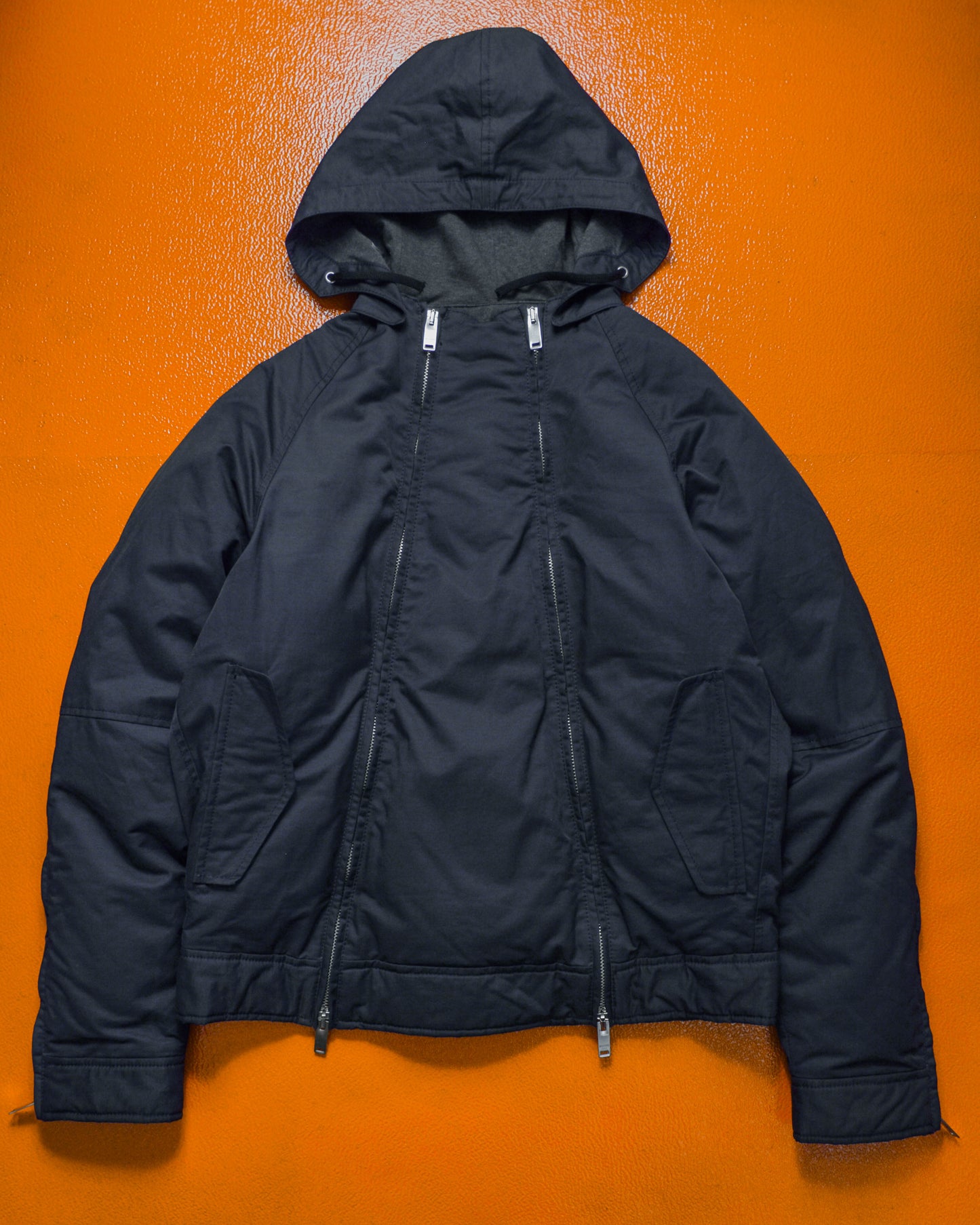 Early 2000s Goose Down Dual Zipper Deep Navy Puffer Jacket (~M~)