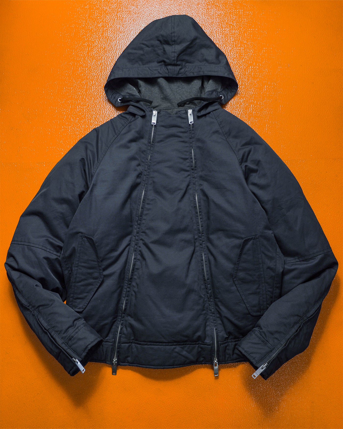 Early 2000s Goose Down Dual Zipper Deep Navy Puffer Jacket (~M~)