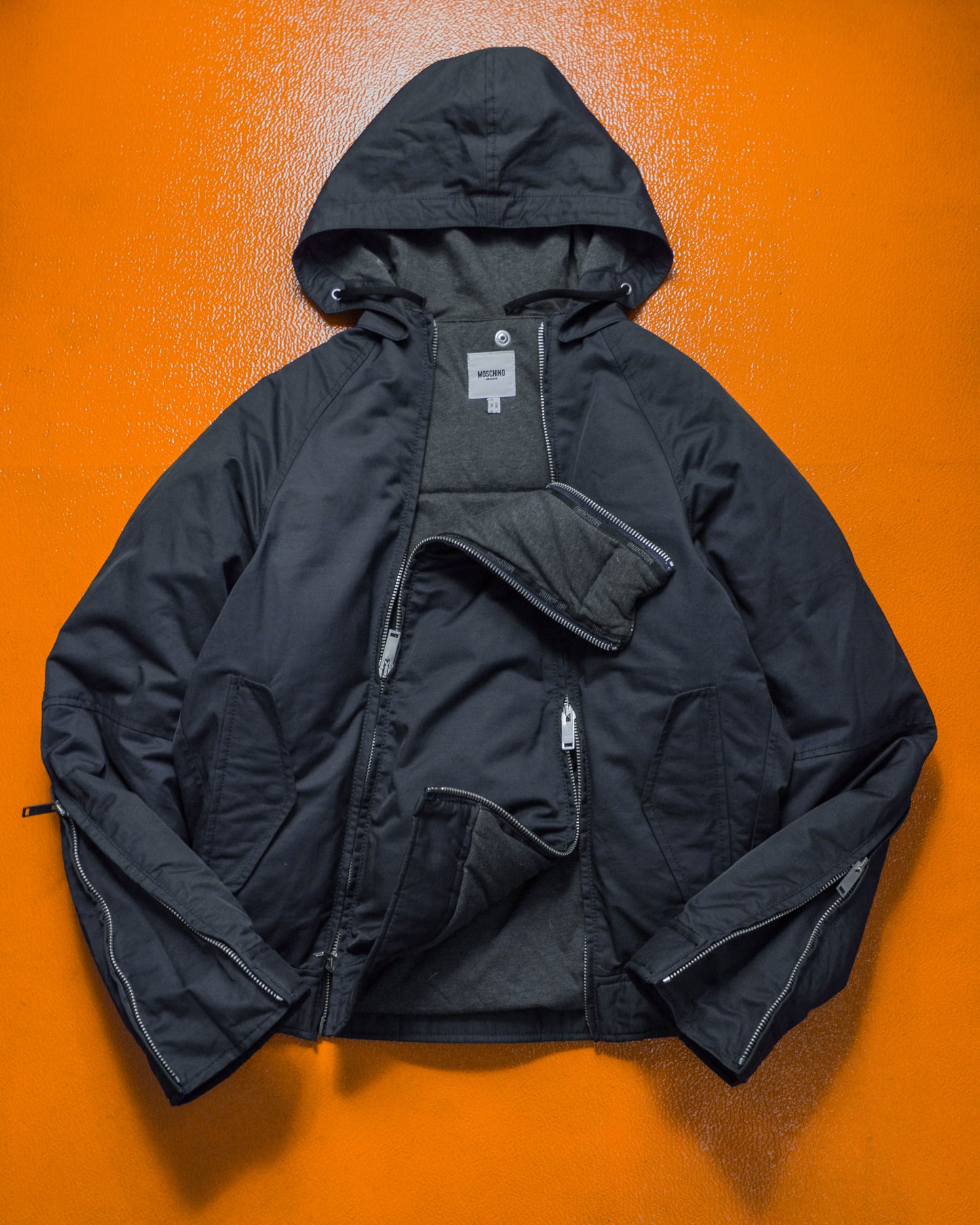 Early 2000s Goose Down Dual Zipper Deep Navy Puffer Jacket (~M~)