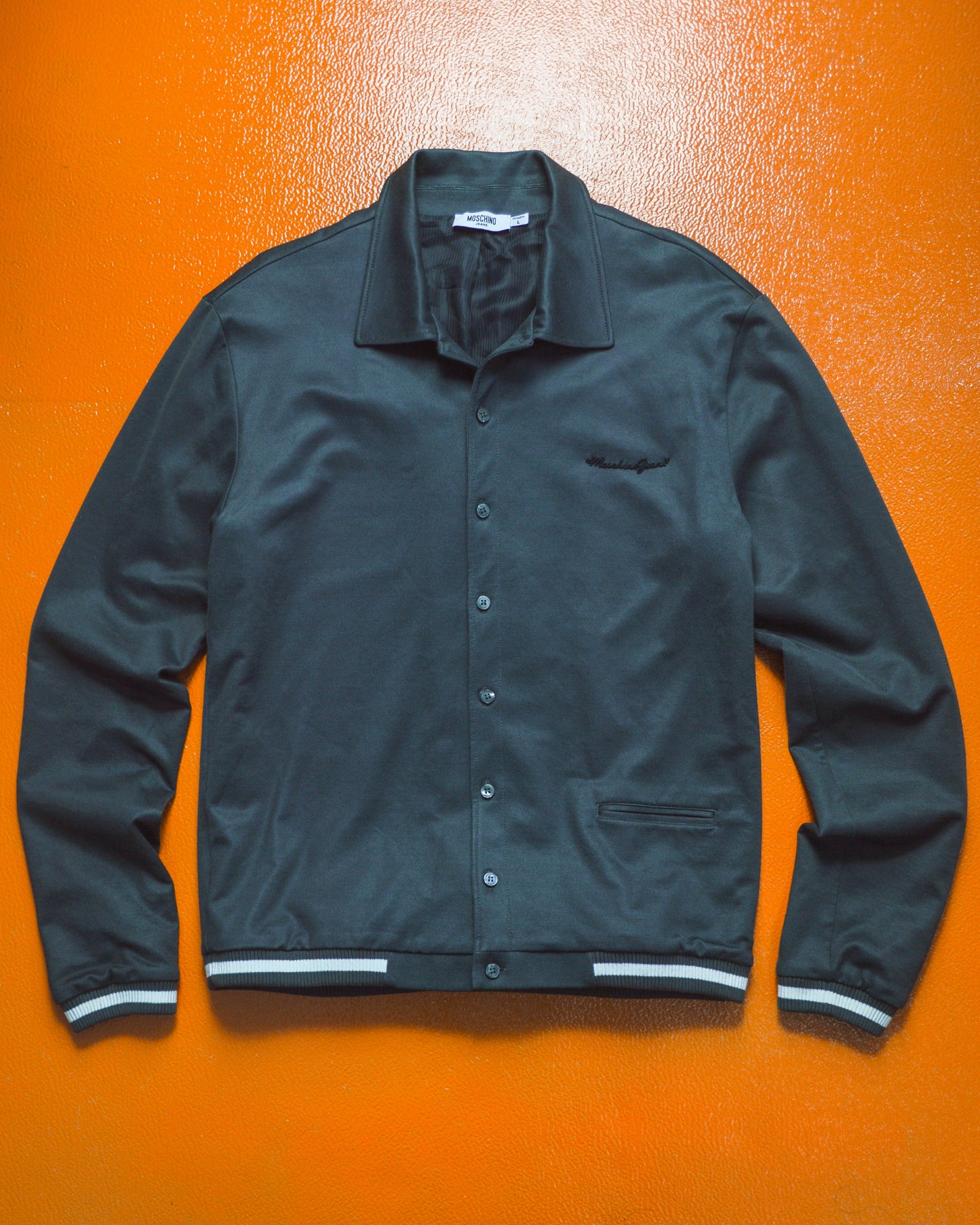 Mid 2000s Button Up Lined Polo Jacket (S~M)