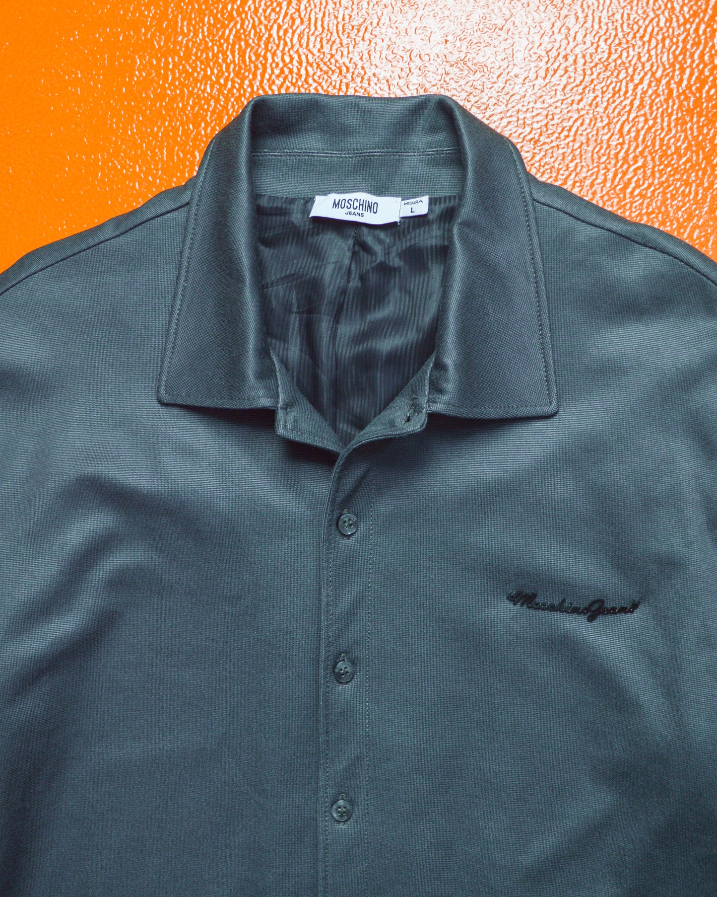 Mid 2000s Button Up Lined Polo Jacket (S~M)