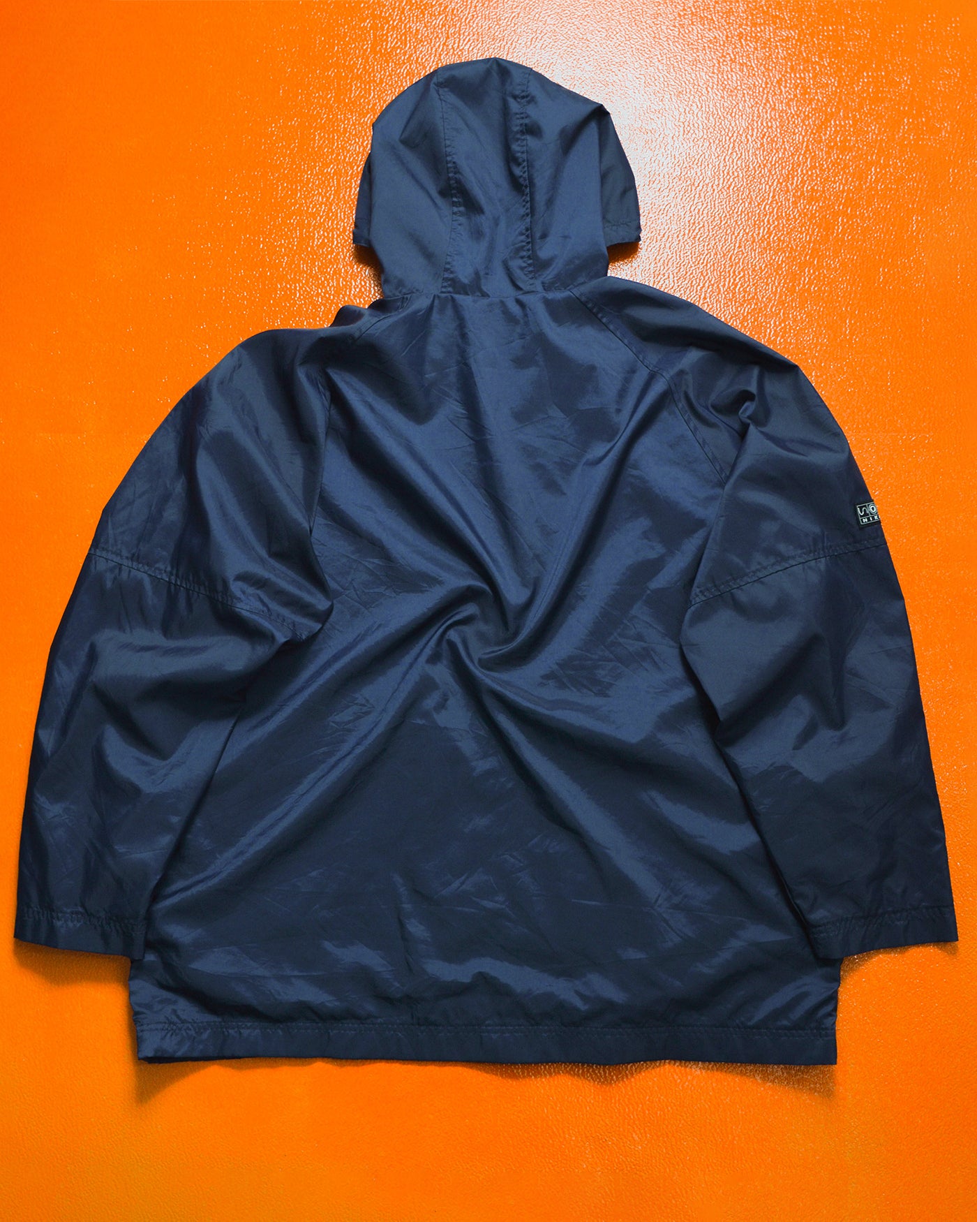 Fall 2000 Egg Cell Style Nylon Navy Windbreaker Jacket (XL)