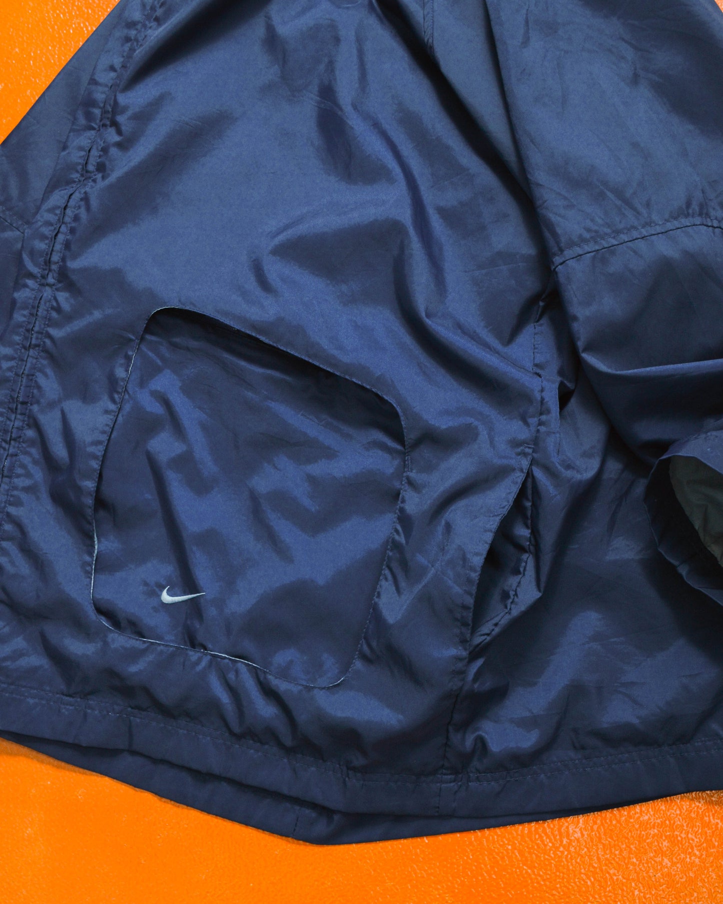 Fall 2000 Egg Cell Style Nylon Navy Windbreaker Jacket (XL)