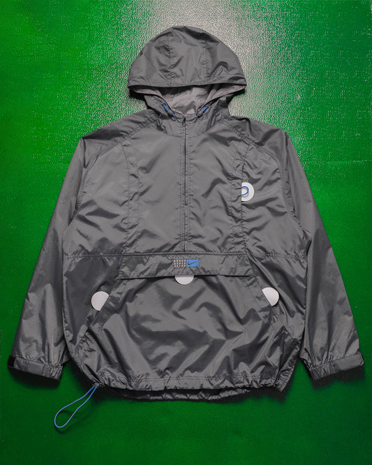 Fall 2001 Hex Nylon Panelled Pullover Quarter Zip Anorak Jacket (L)