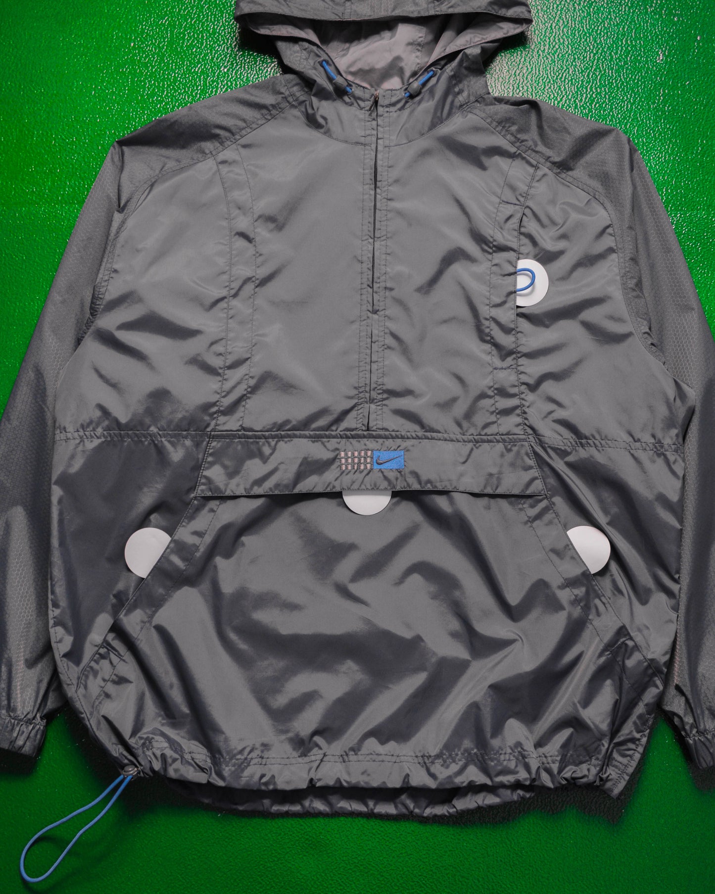 Fall 2001 Hex Nylon Panelled Pullover Quarter Zip Anorak Jacket (L)