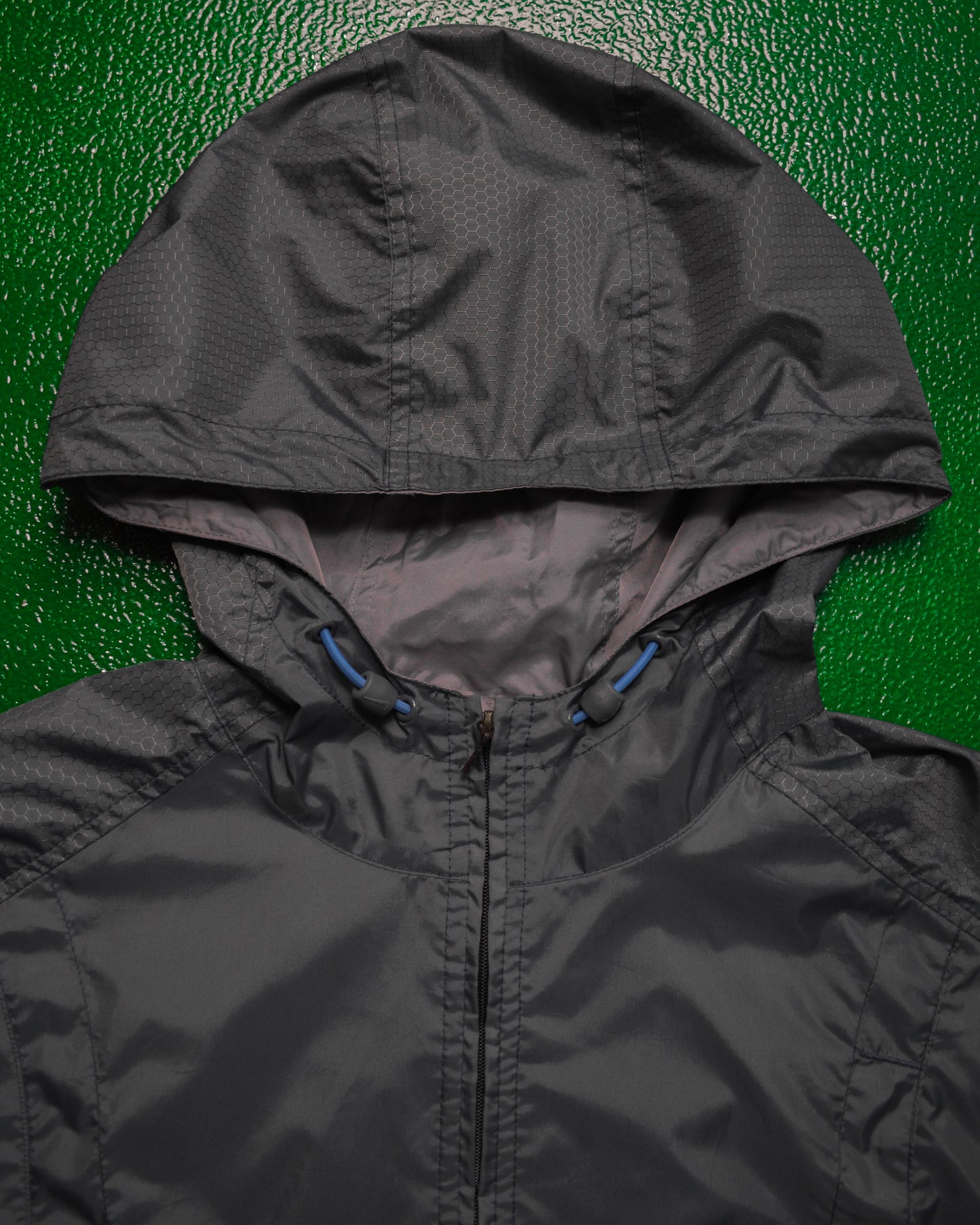 Fall 2001 Hex Nylon Panelled Pullover Quarter Zip Anorak Jacket (L)