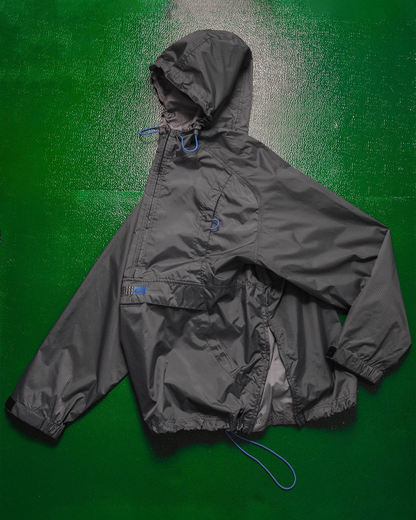 Fall 2001 Hex Nylon Panelled Pullover Quarter Zip Anorak Jacket (L)
