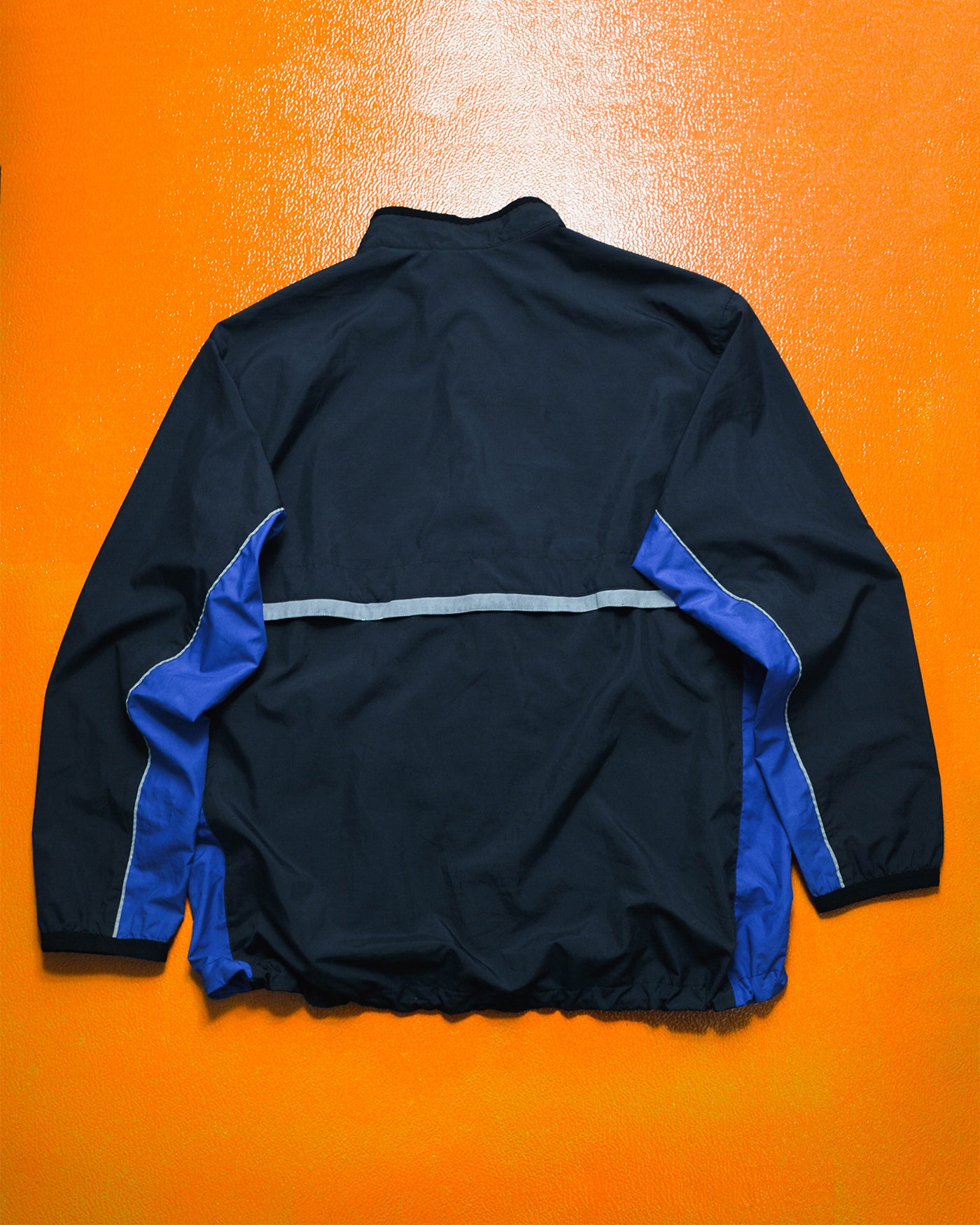 Fall 2001 Reflective Lapel Strip Navy Purple Lime Track Jacket (XL)