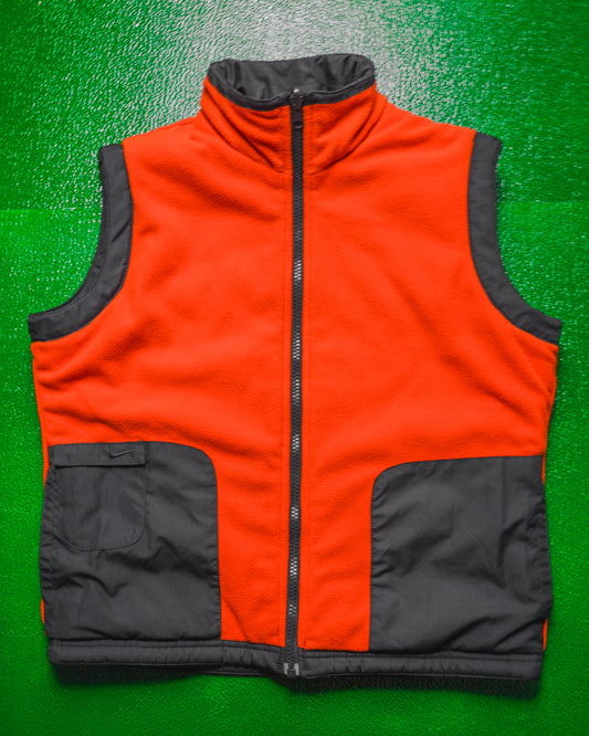 Reversible Fleece  Nylon Red  Black Vest (~M~)