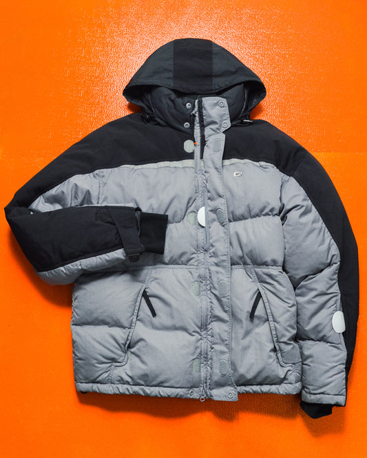Fall 2003 Sports Deluxe Series Two - Tone Spine Panelled Puffer Jacket  (L)