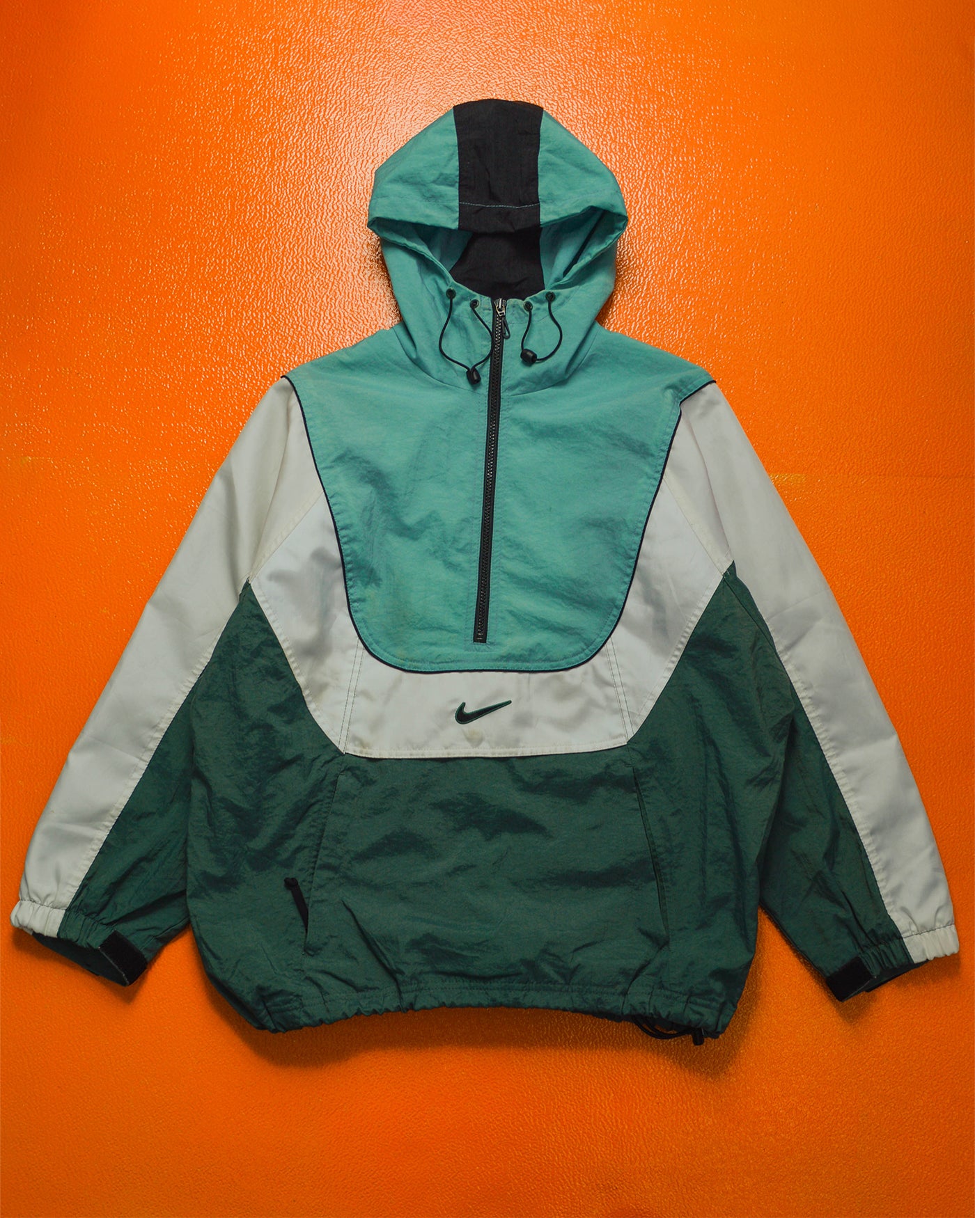 Nike Oldschool Jacke Vintage 90s Nike Black Red Jacket M - Main Image