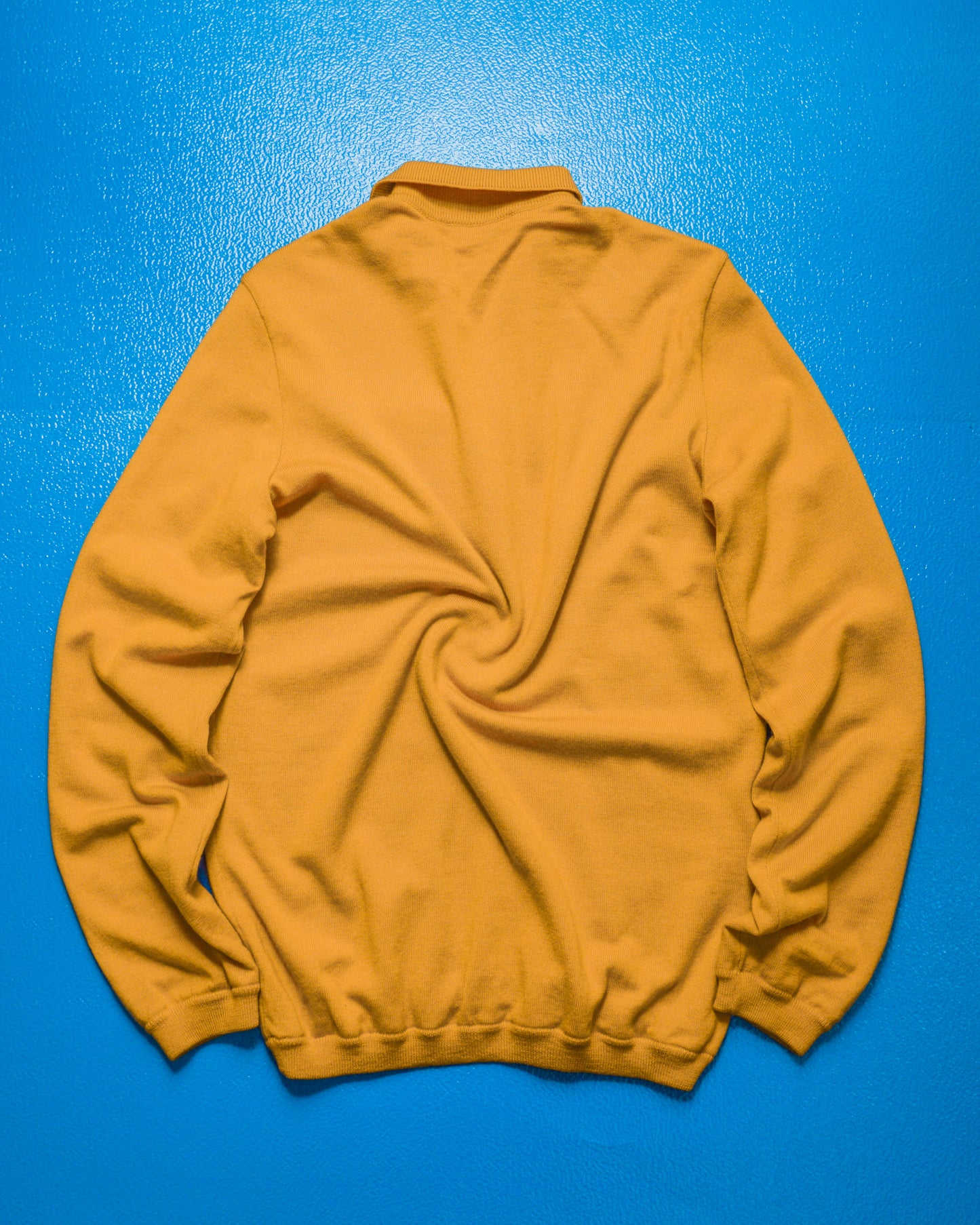 Mustard Yellow Quarter Zip Lightweight Lined Knit (~M~)