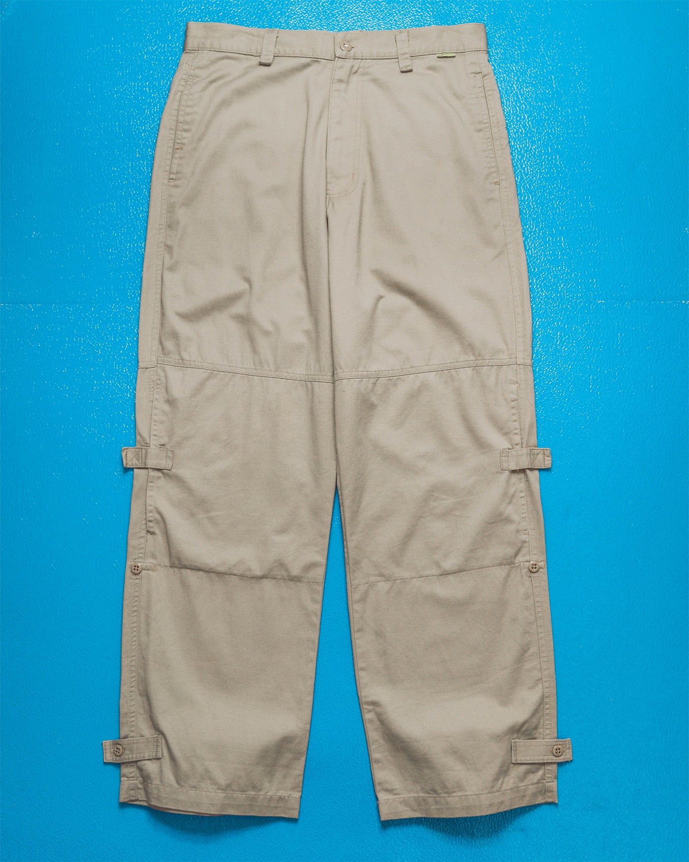 Beige Side Mesh Knee Pocket Cargo Pants (30~31)