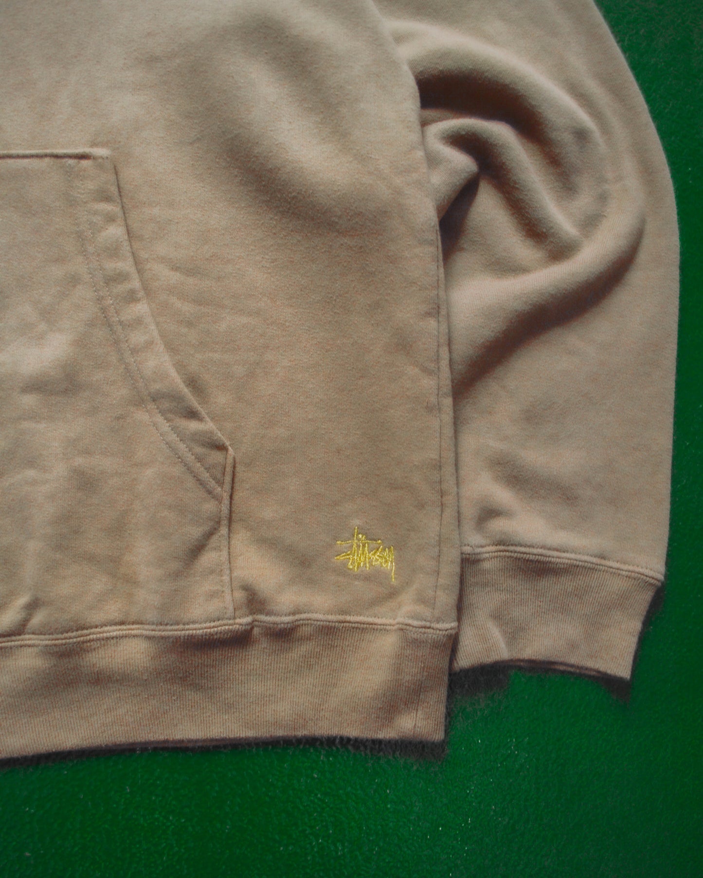 Minimal Early 2000s Tan / Gold Pullover Hoody (L)
