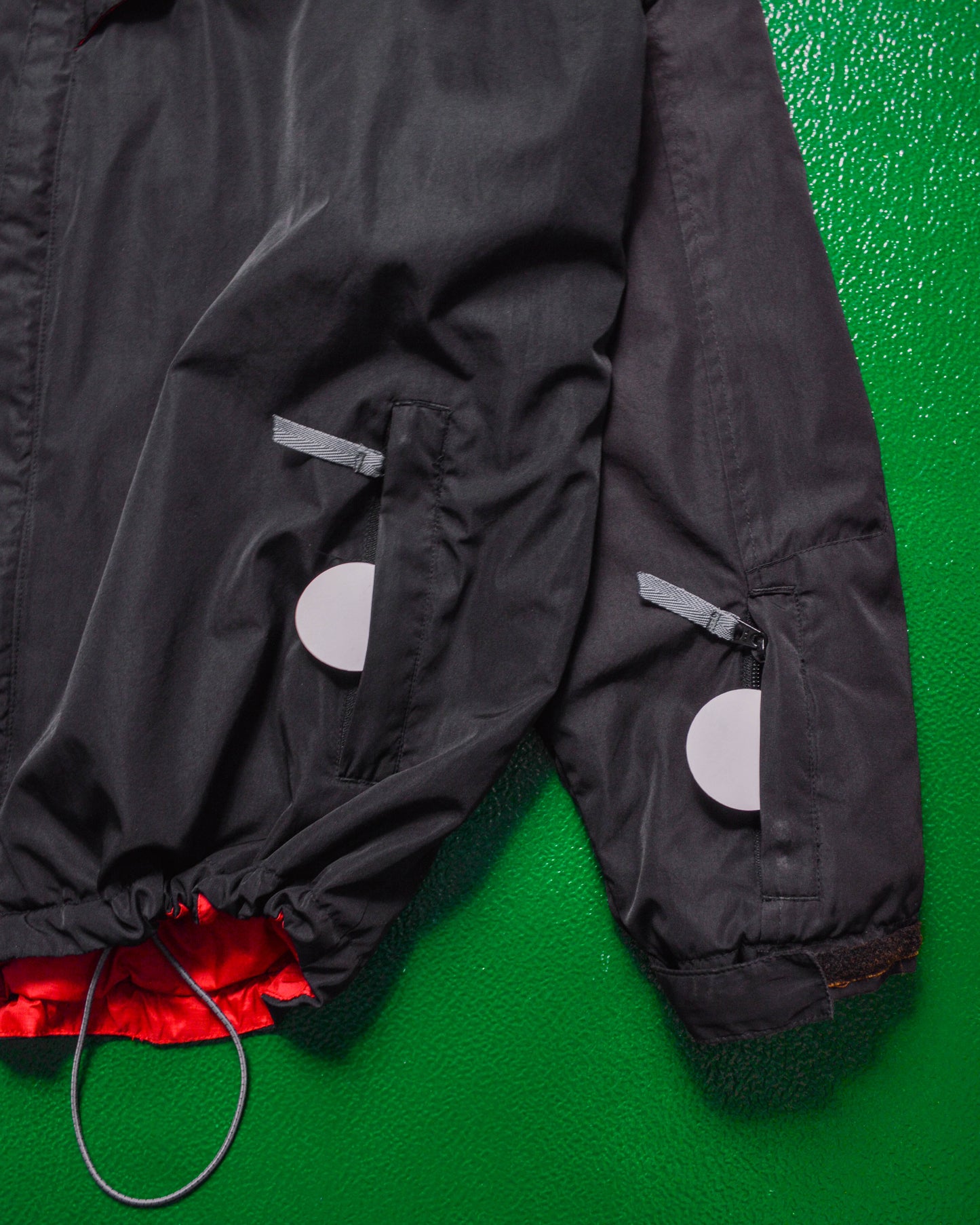 Fitness Play Logo Black Windbreaker Jacket (L)