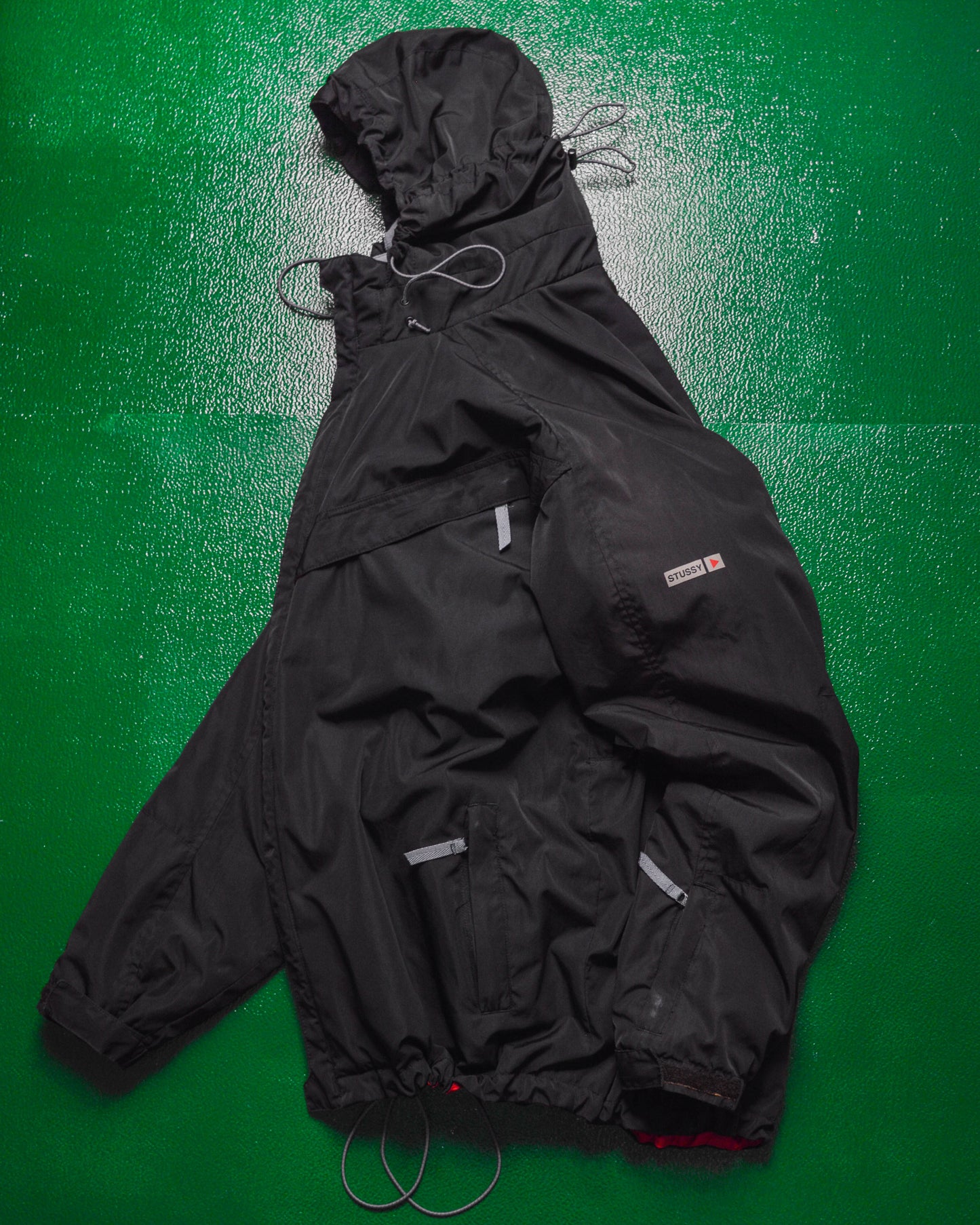 Fitness Play Logo Black Windbreaker Jacket (L)