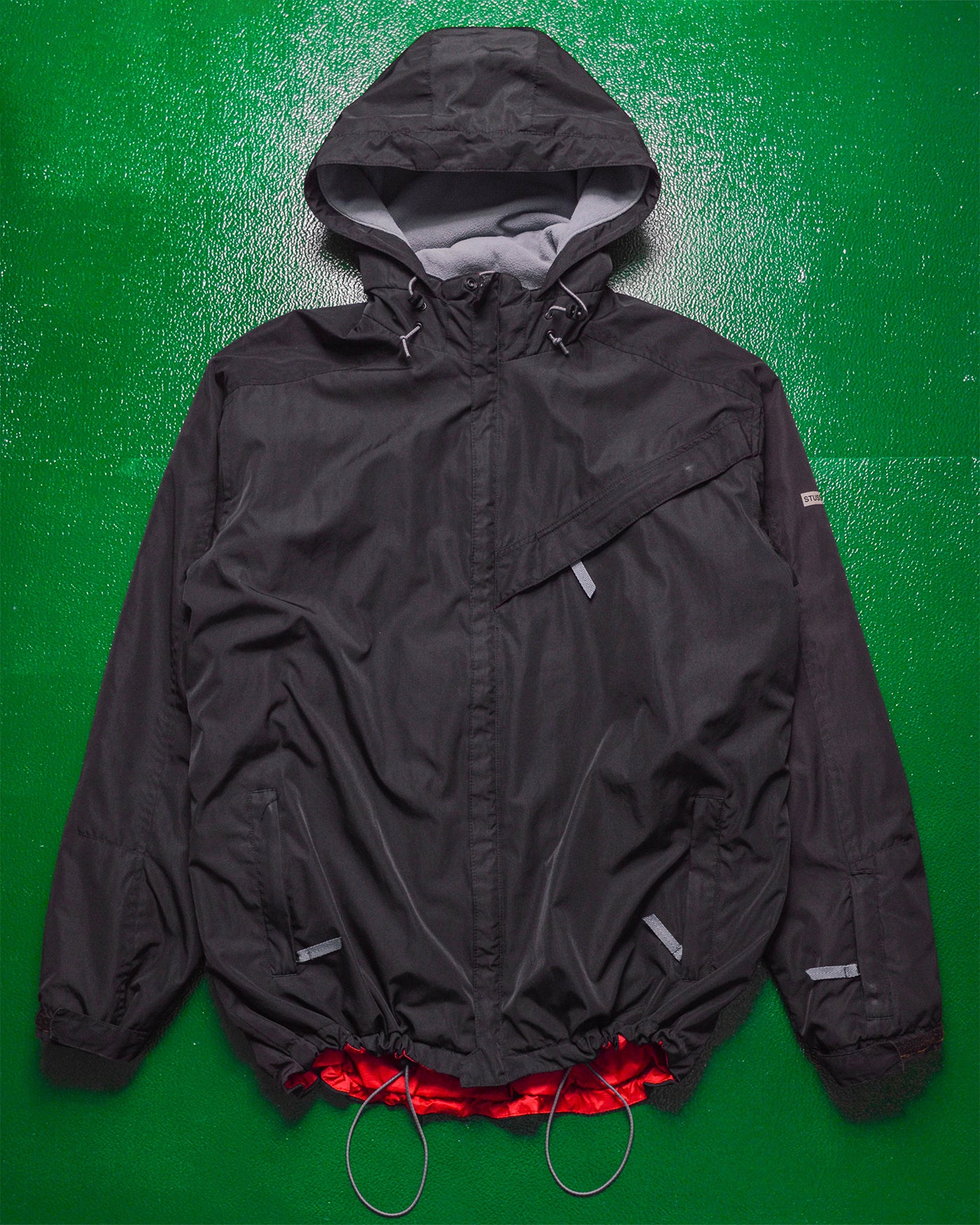 Fitness Play Logo Black Windbreaker Jacket (L)
