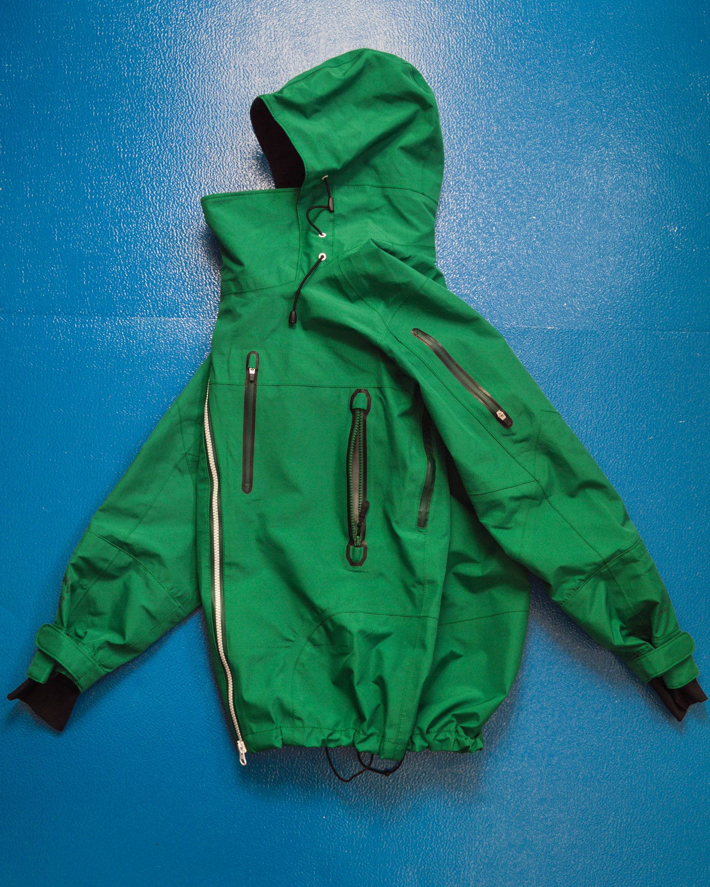AFDICEGEAR A/W11 Green Asymmetrical Curved Zip Gore-tex Jacket (M~L)