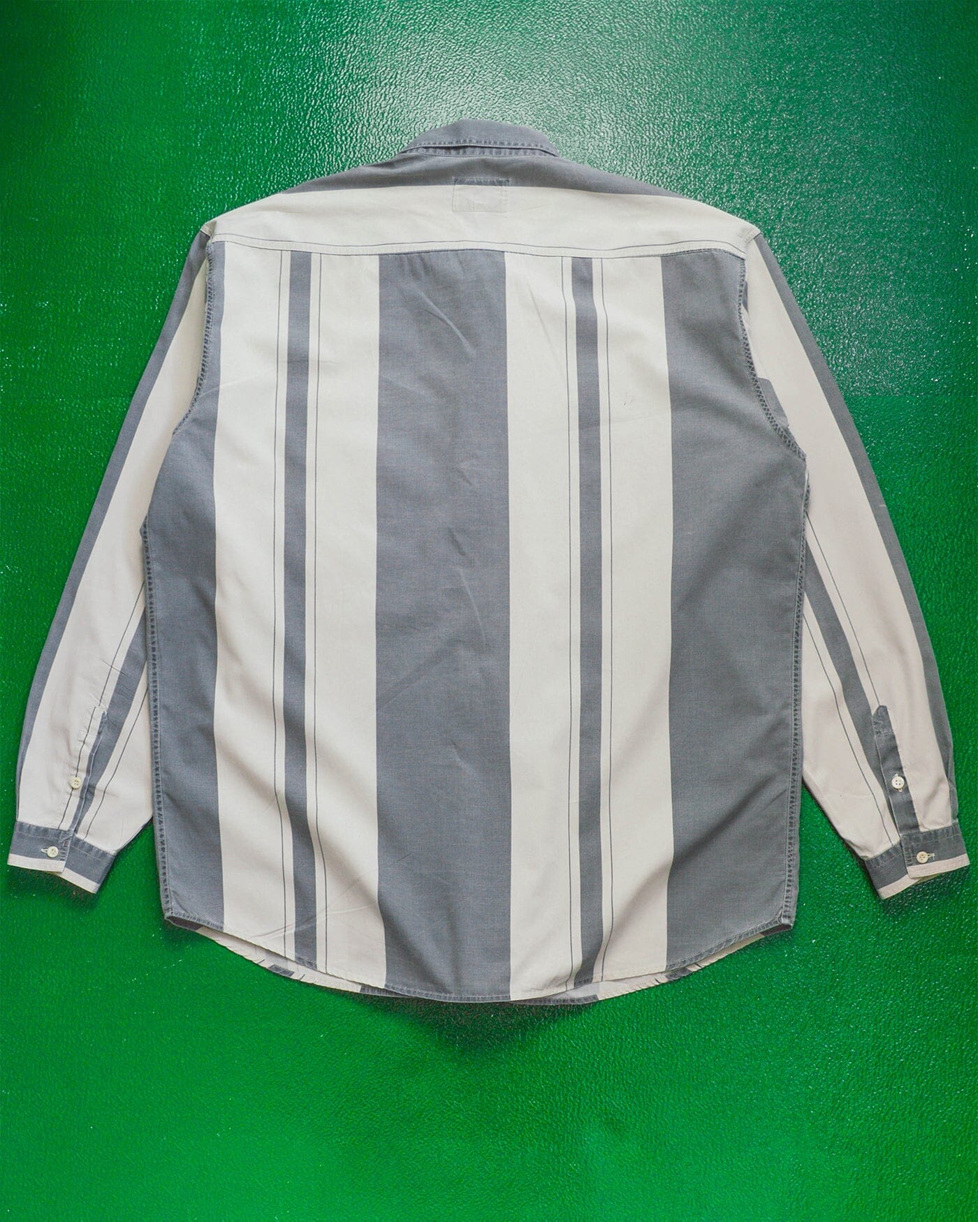 armani 90s Exaggerated Wide Vertical Striped Shirt (XL~XXL)