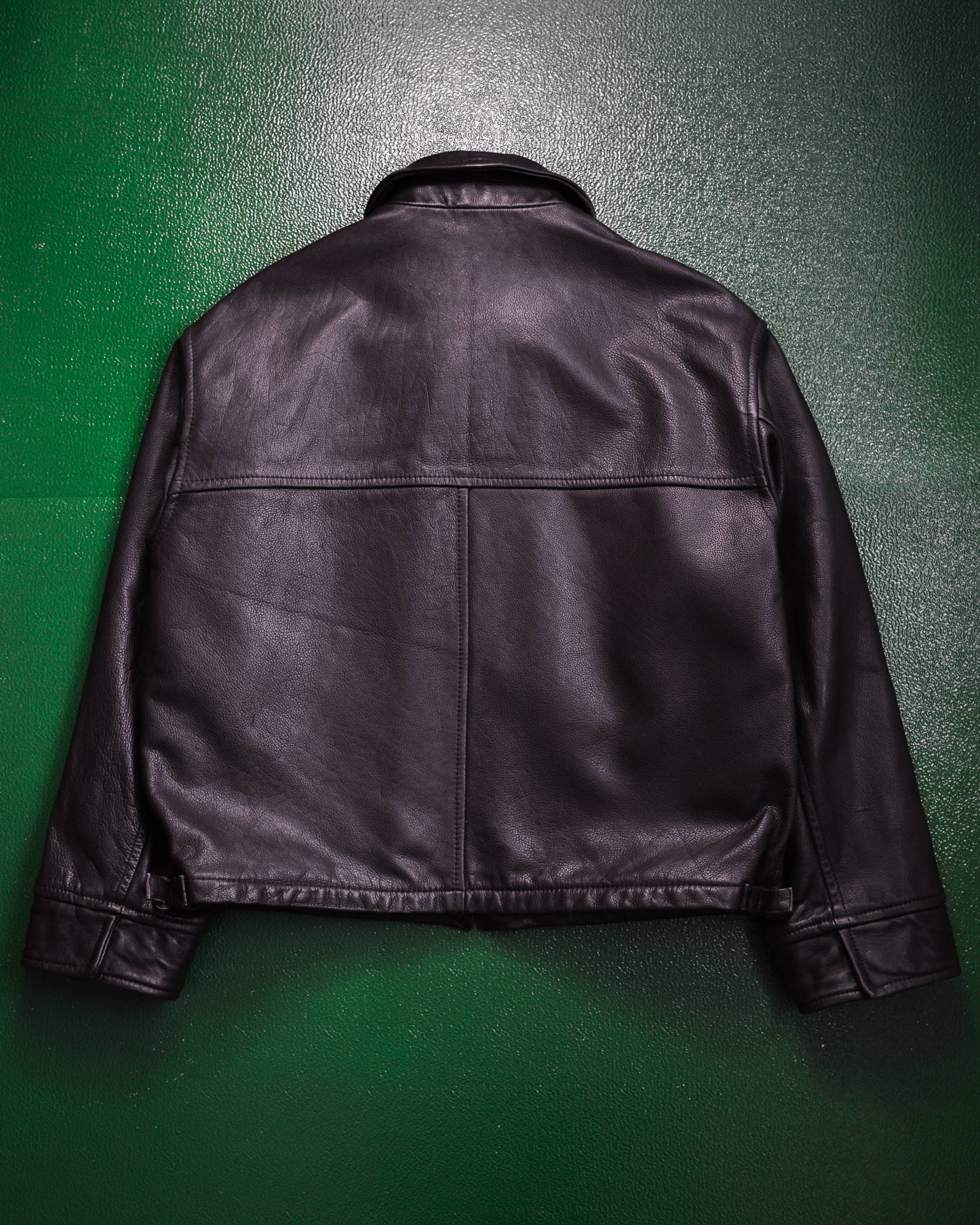 Boneville Deep Brown Heavy Leather Work Jacket (~L~)