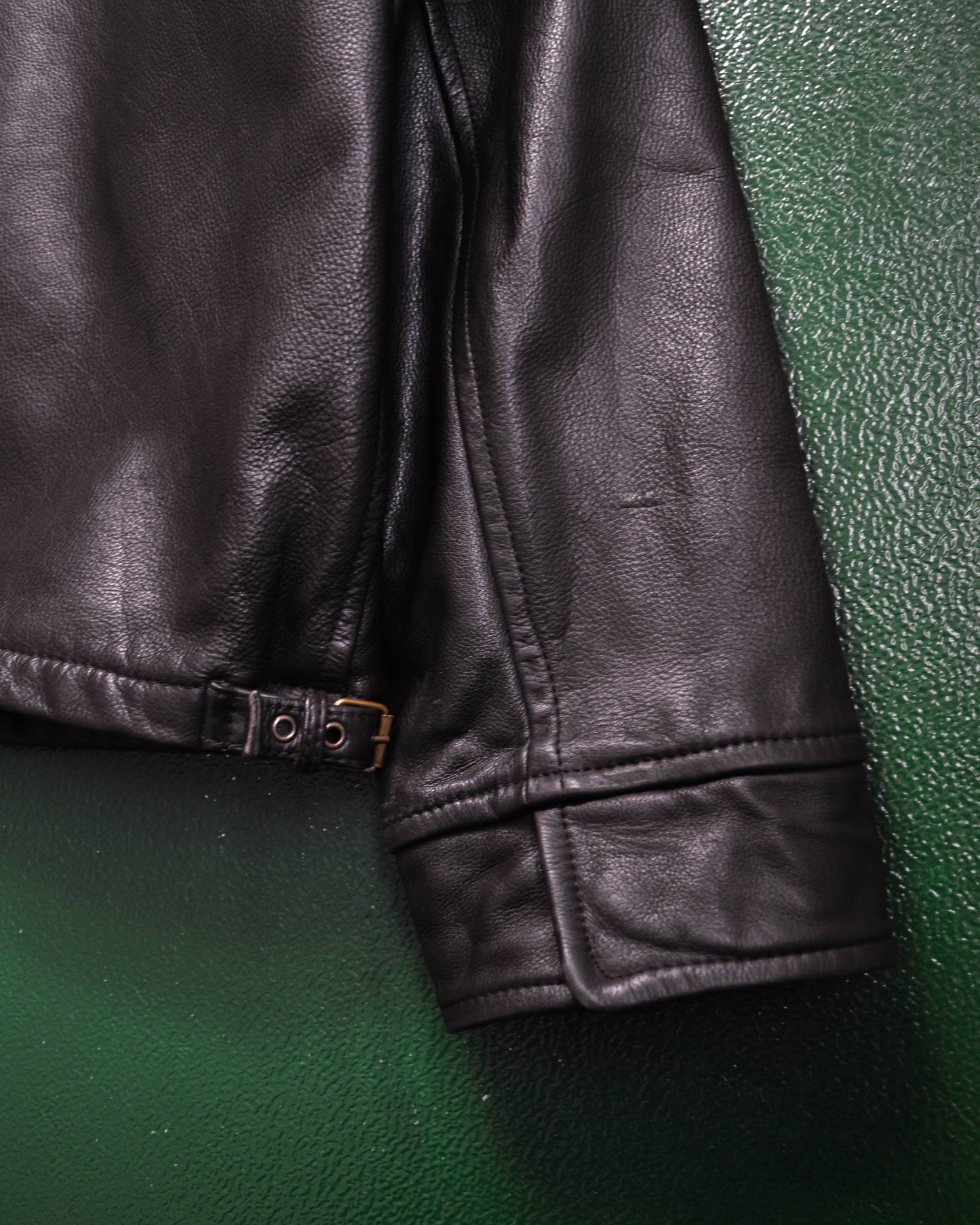Boneville Deep Brown Heavy Leather Work Jacket (~L~)
